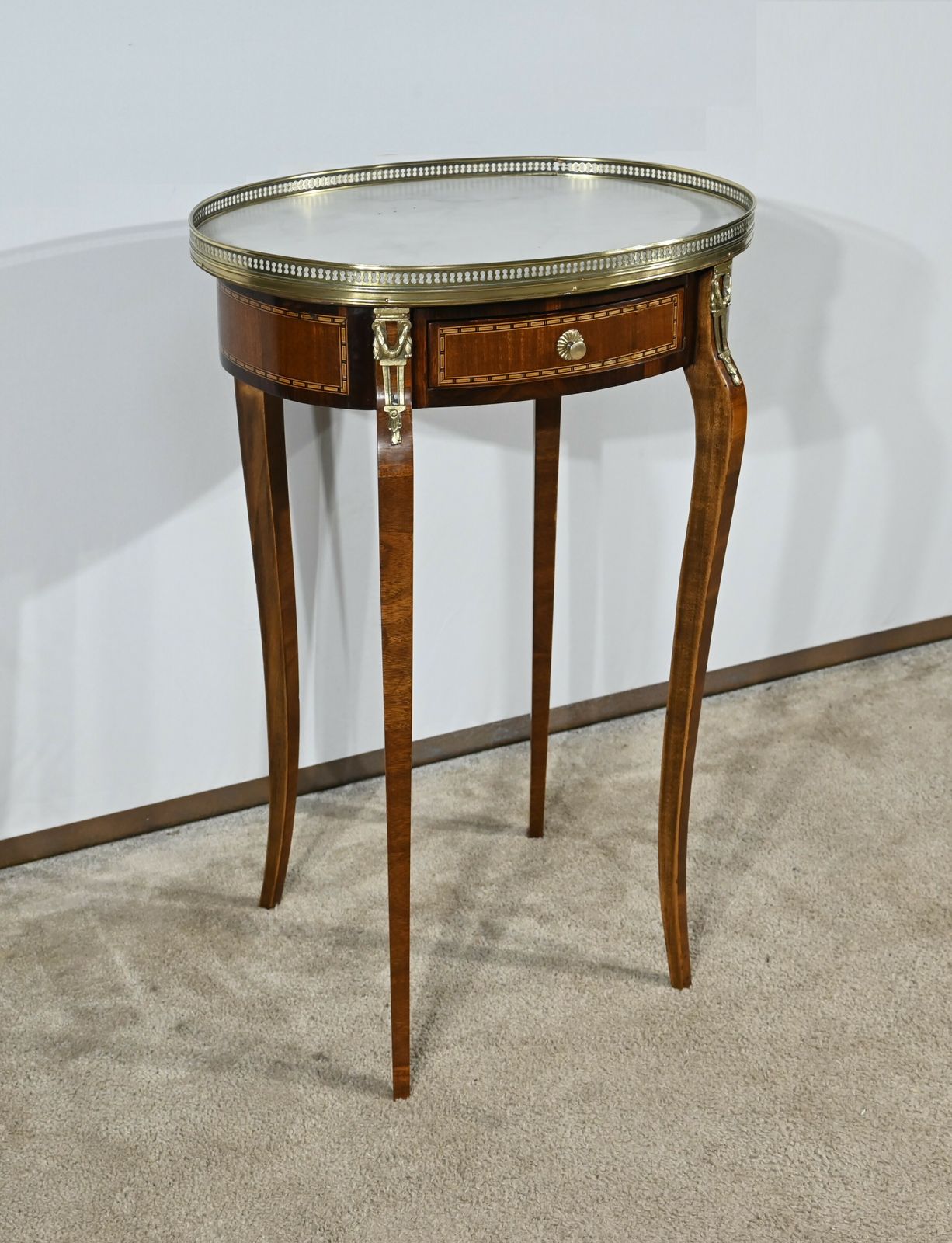 Mahogany Living Room Table, Louis XVI Style – Early 20th Century