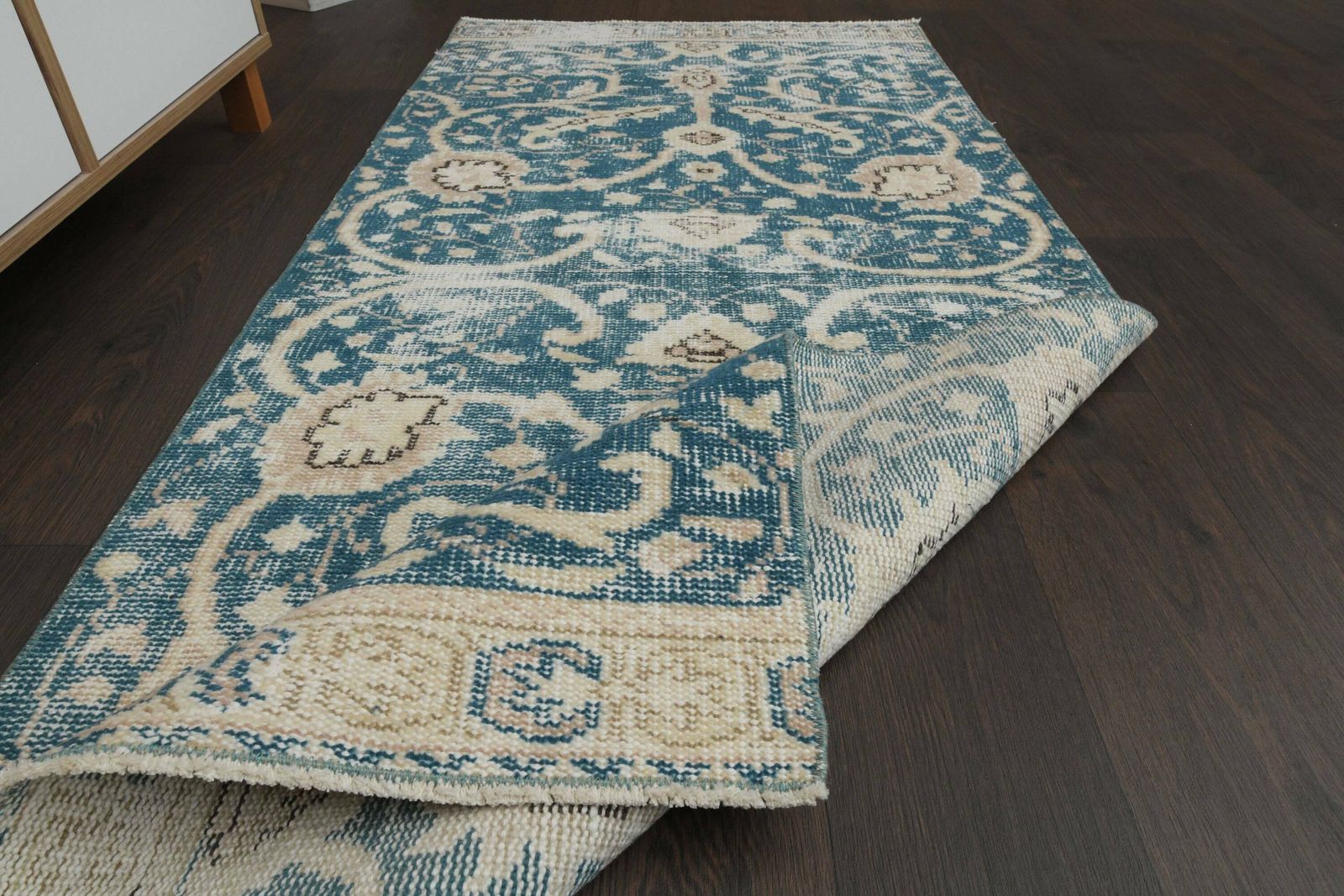 3x6 Turkish Rug, Anatolian Rug, Oushak Rug, Hallway Rug, Vintage Rug, Entryway Rug, Runner Rug, Kitchen Rug, 3x6 Rug, Wool Rug,