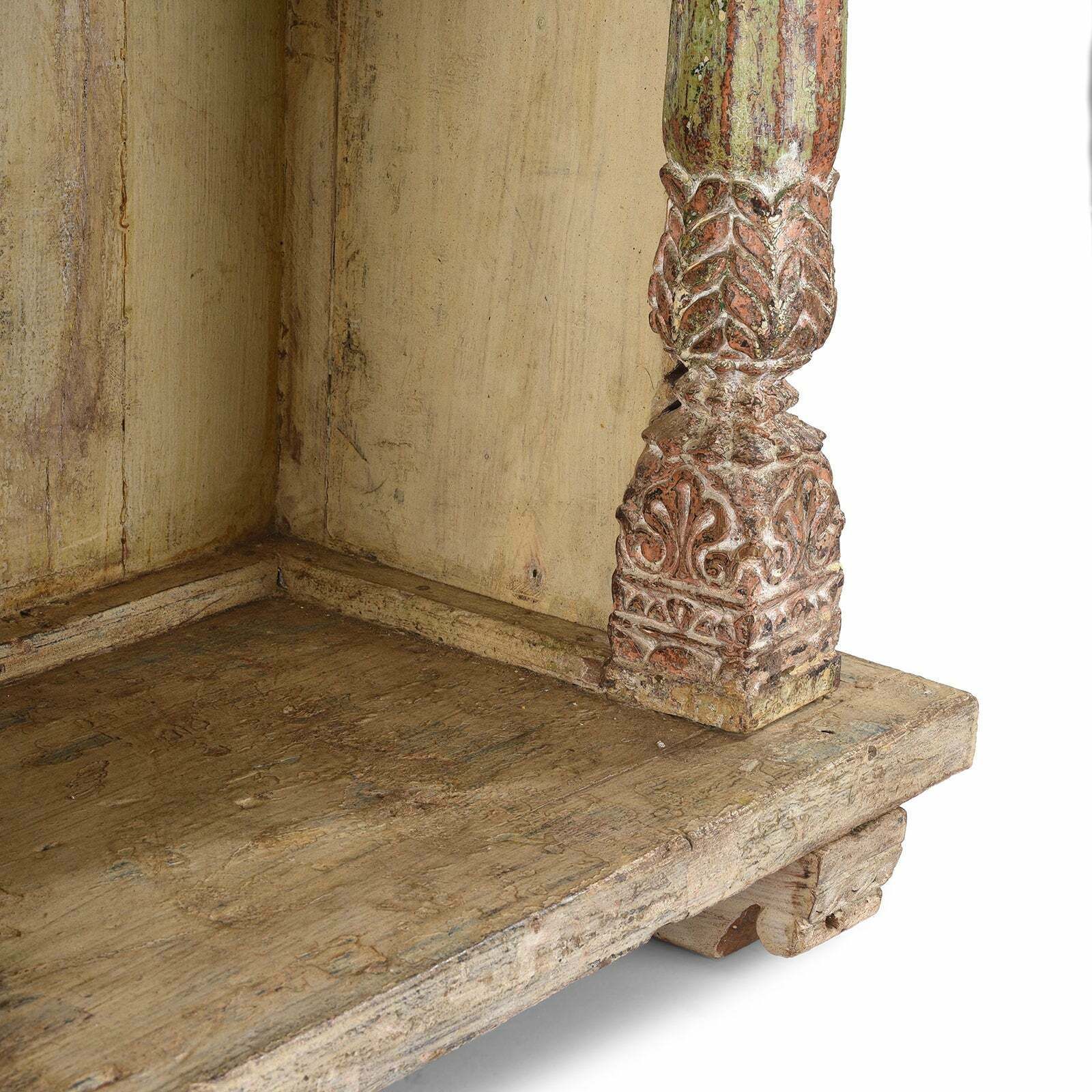 House Shrine Side Cabinet From Gujarat   19th Century photo vintage