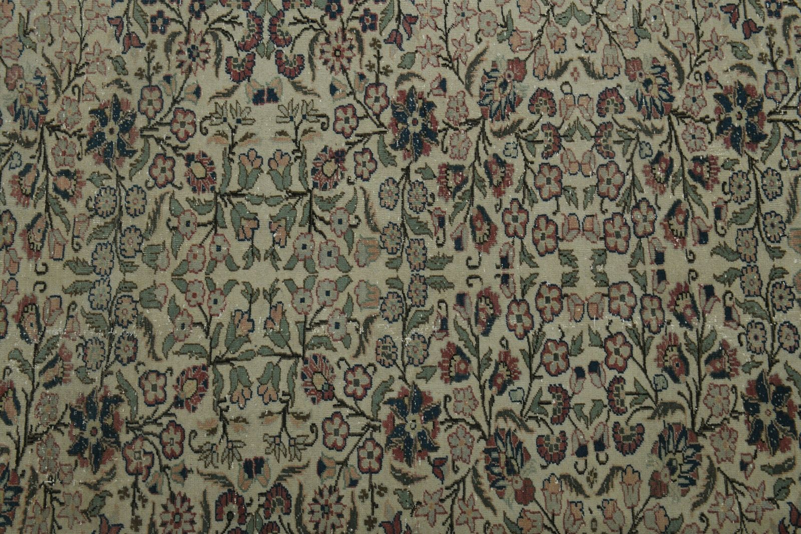 photo furniture 8x12 Unique Floral Vintage Area Rug, Anatolian Rug, Oversized Beige Blue Floral Rug, Wool On Cotton Large Rug, Living Room Rug, 8.3x12.1 Ft