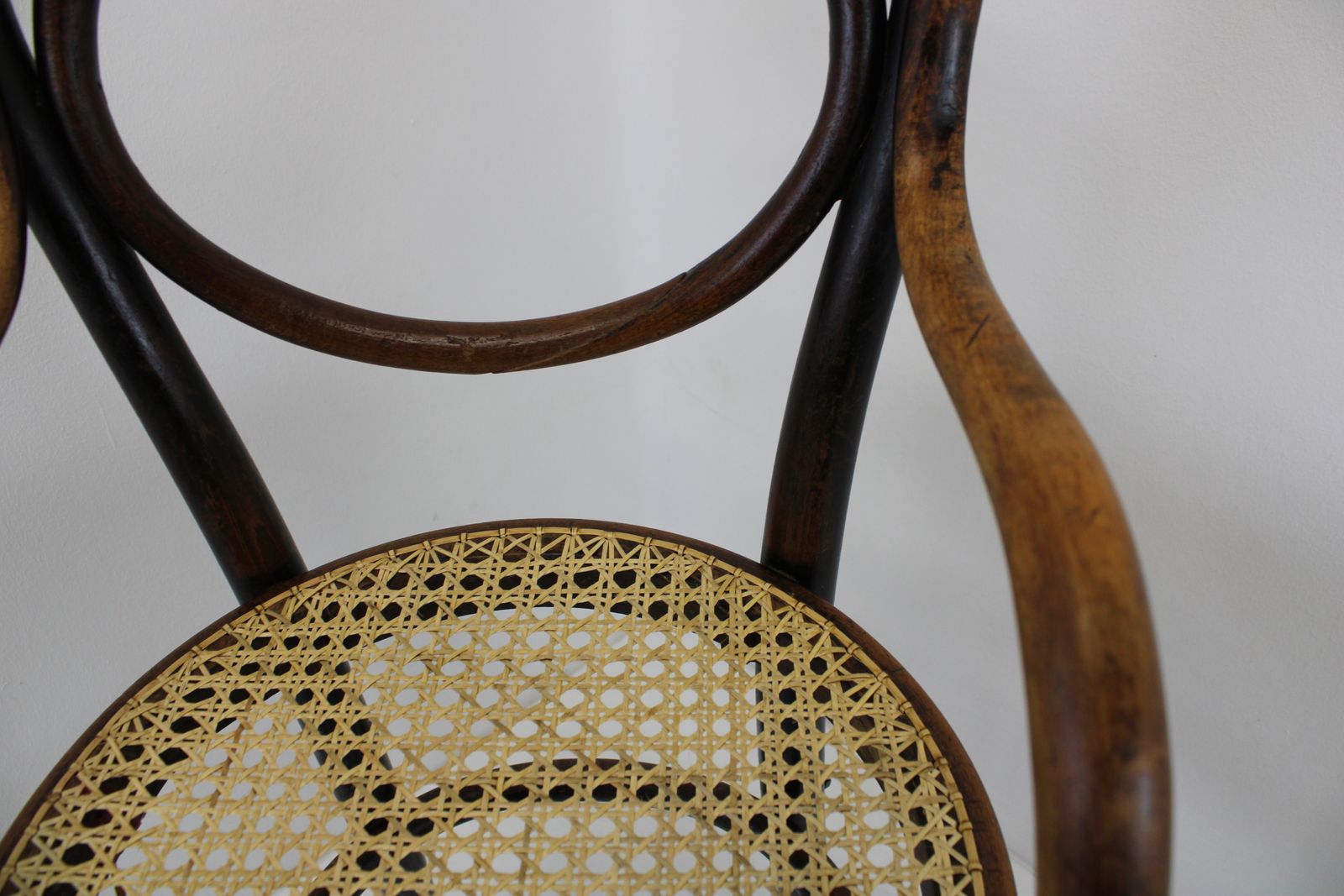 Antique Thonet Kids Chair/Model 1230 From 1890/Bentwood And Wicker Caned/Highchair/Gift For Kids/Restored/Designer Chair photo buy