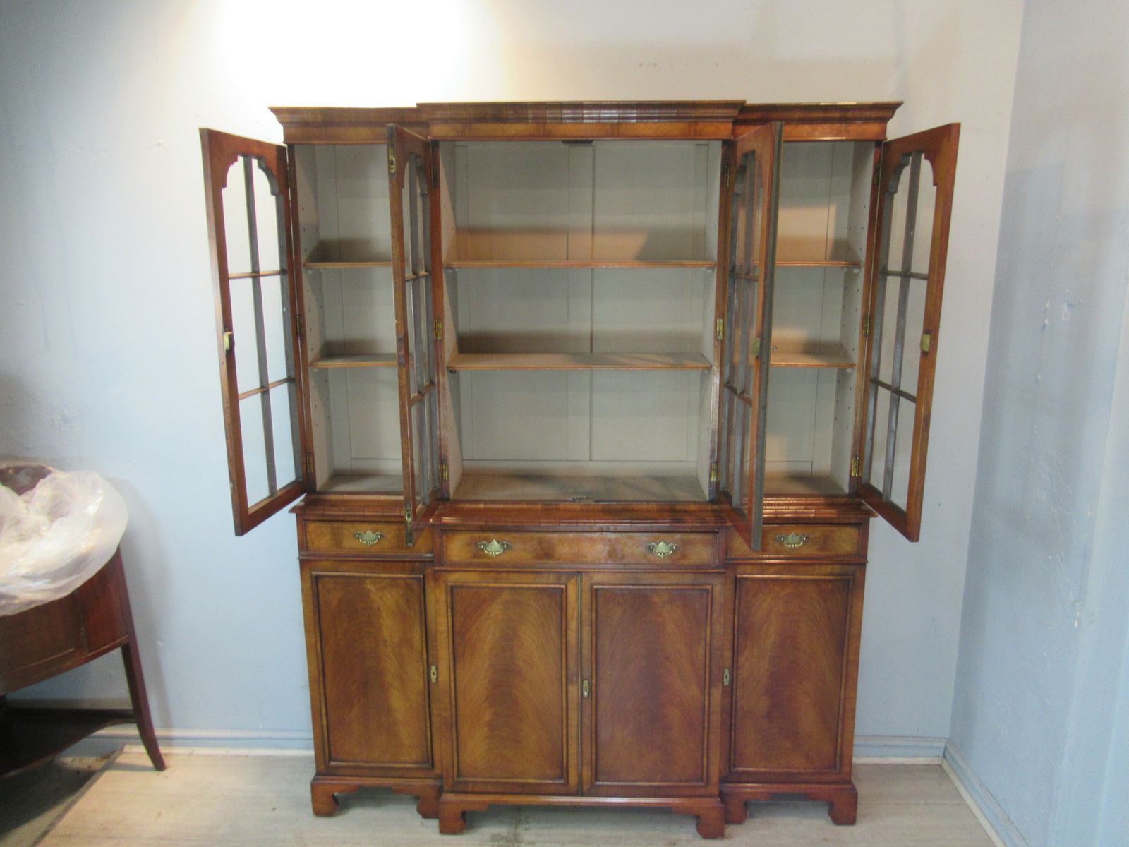 Georgian Style Walnut  Bookcase photo for sale