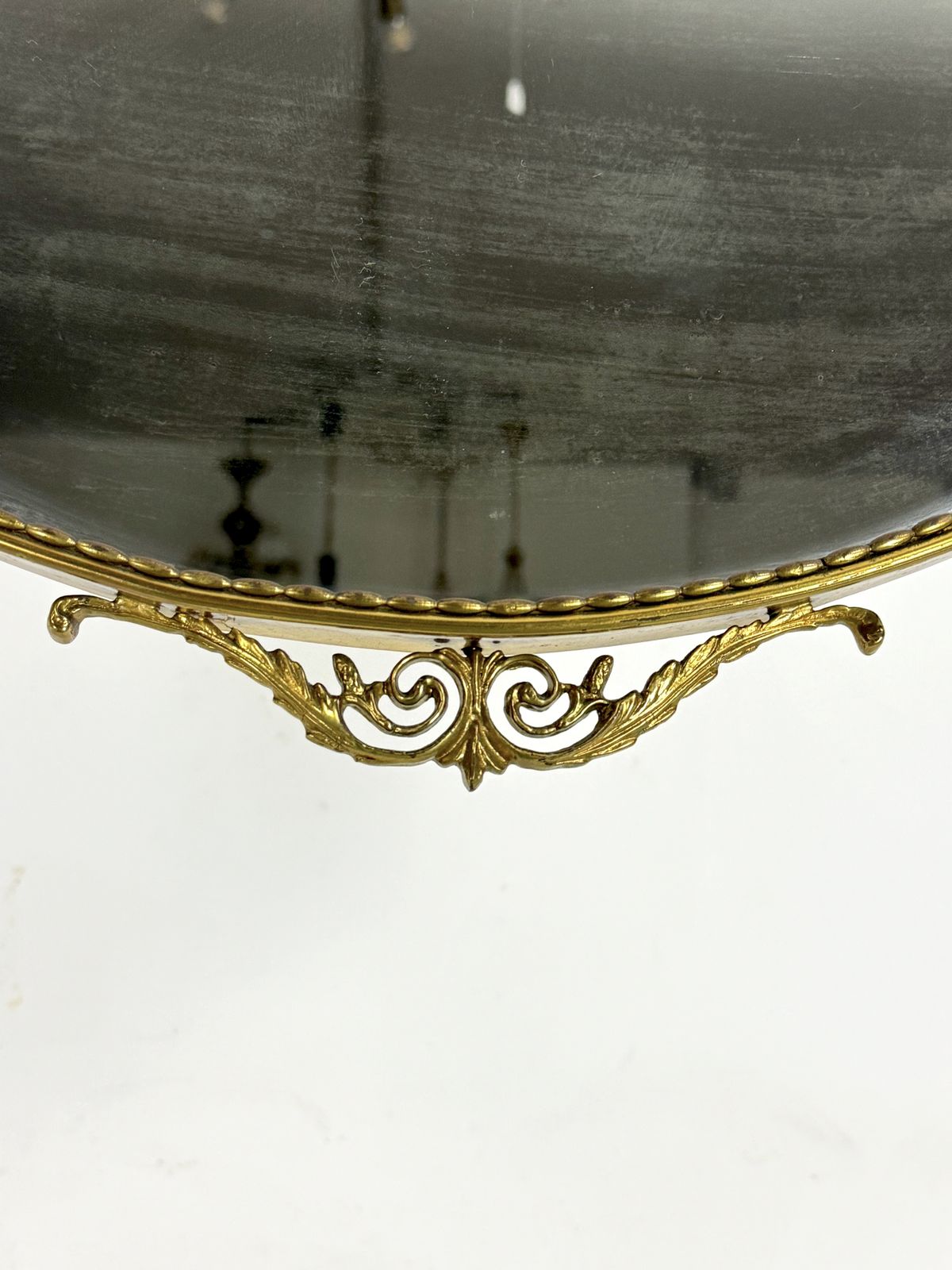 Mid Century Italian Mirror In Brass. Italy 1950s photo buy