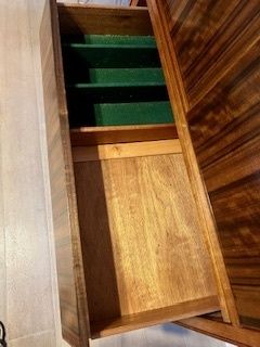 Mid Century (1950's) Tiger Wood Cabinet photo 600.0