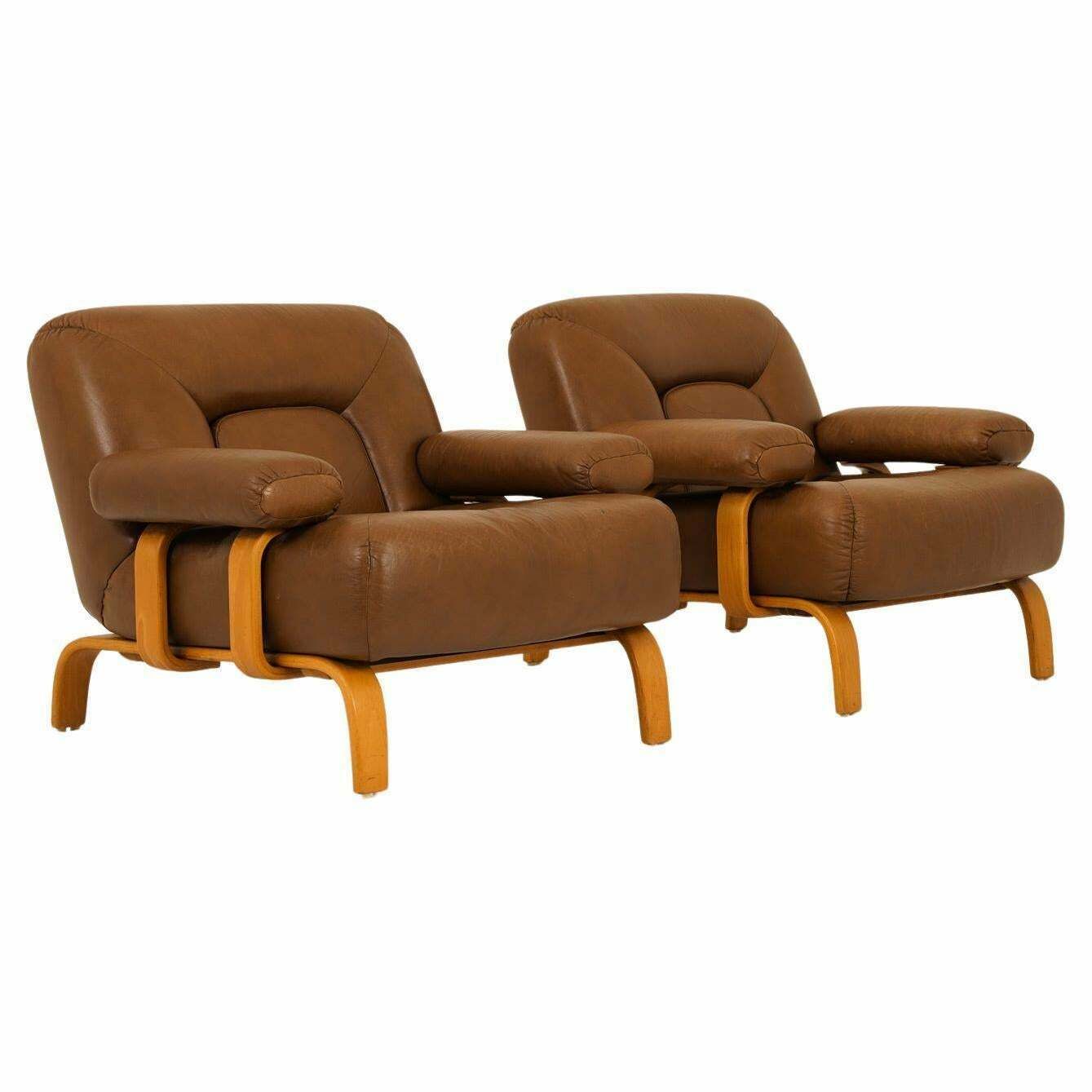 Midcentury Swedish Lounge Chairs "Bristol" By Gunnar Kentemo For Göte Möbler