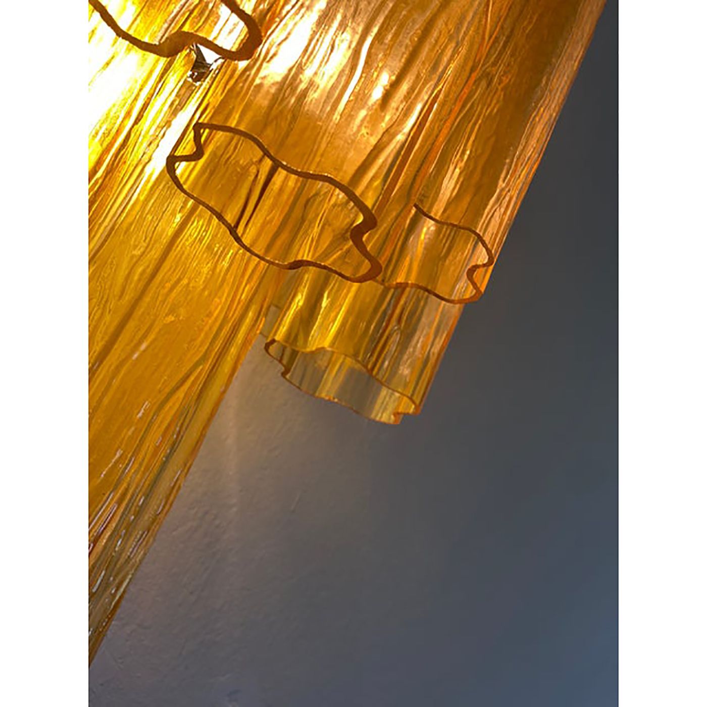 Contemporary Amber “Tronchi” Wall Sconce In Venini Style photo vintage