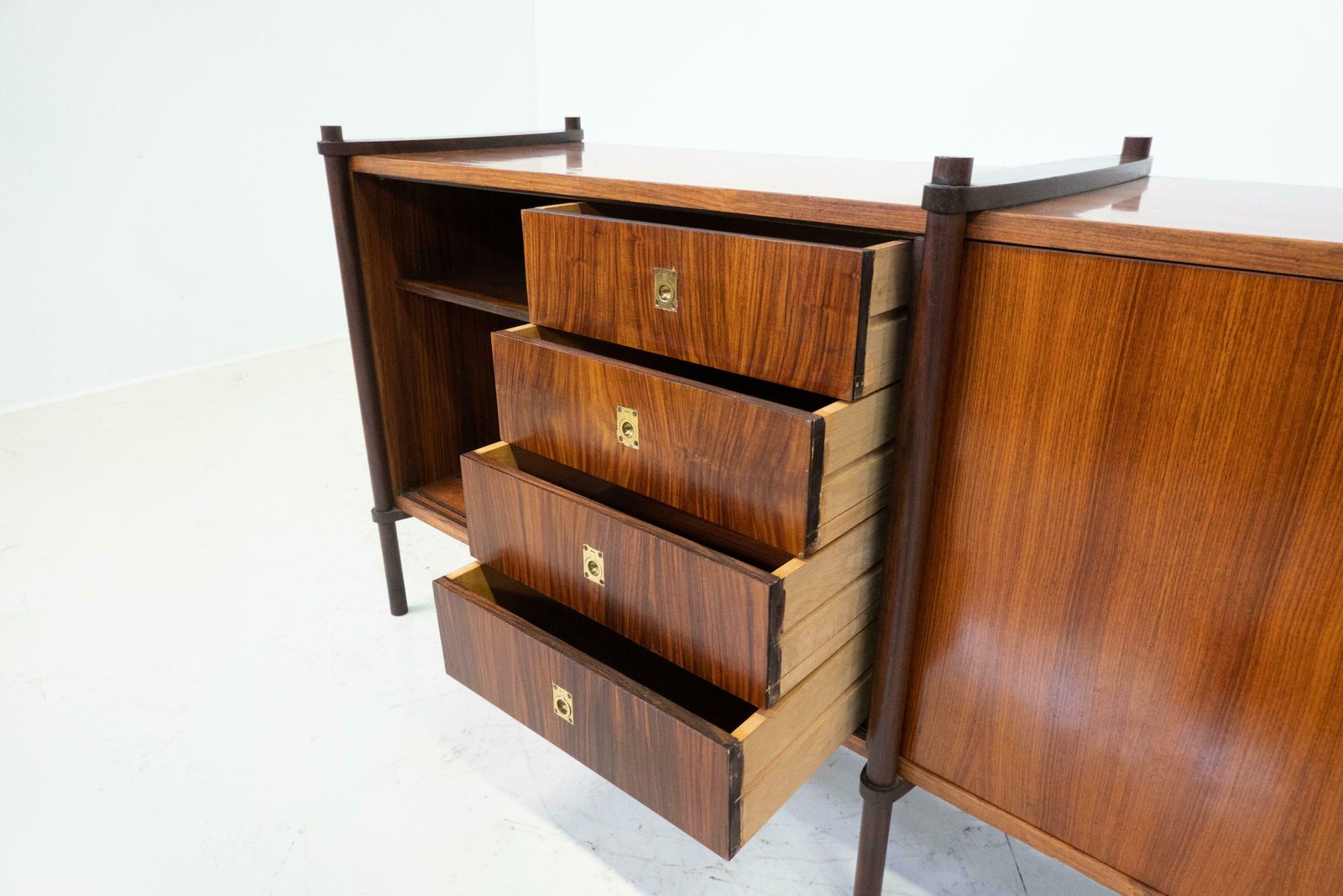 Mid Century Sideboard In The Style Of Hiroshi Fukuoh For Gavina, 1960s photo vintage