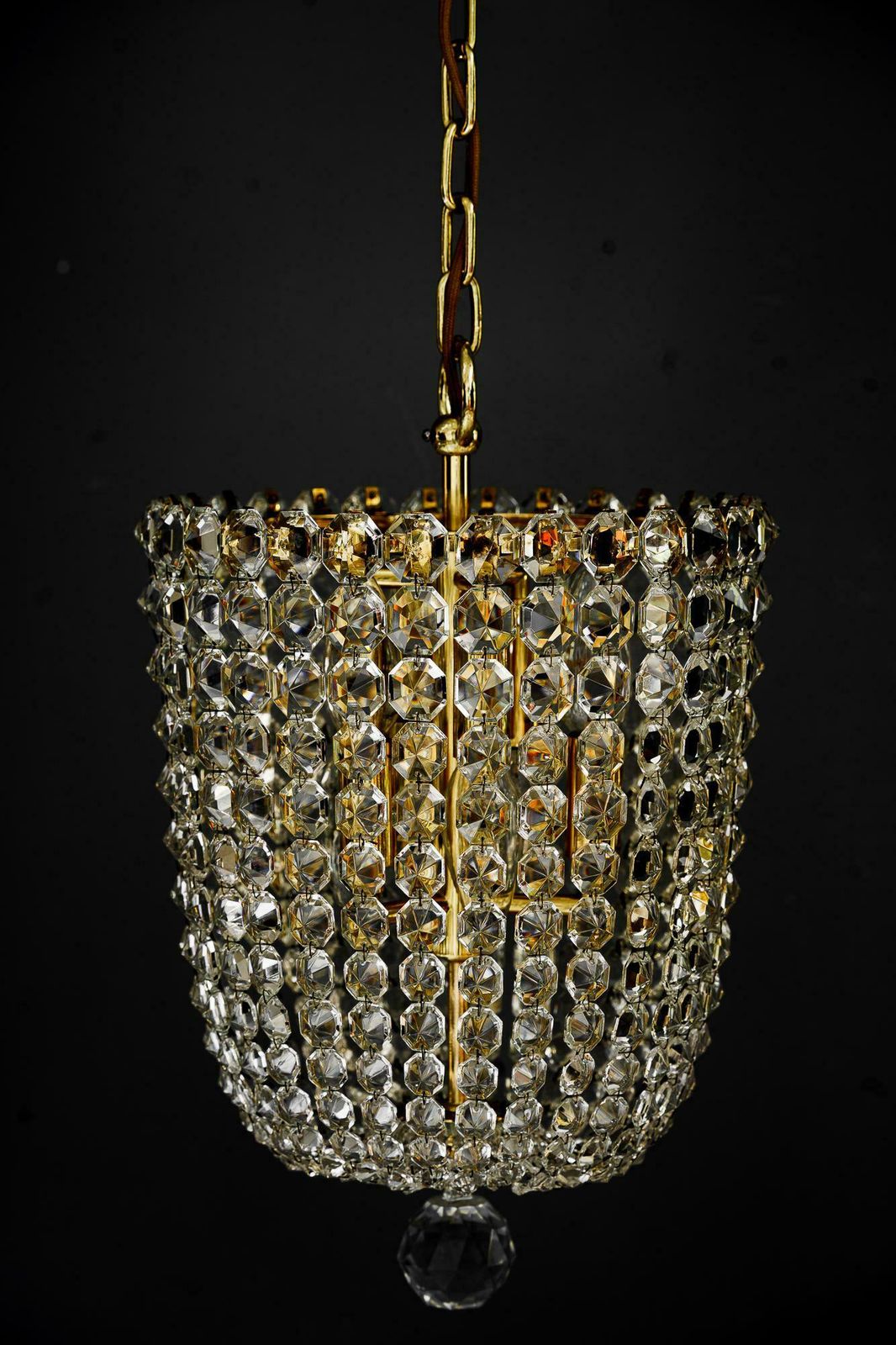 Crystal Chandelier Around 1960s By J L Lobmeyr photo for sale