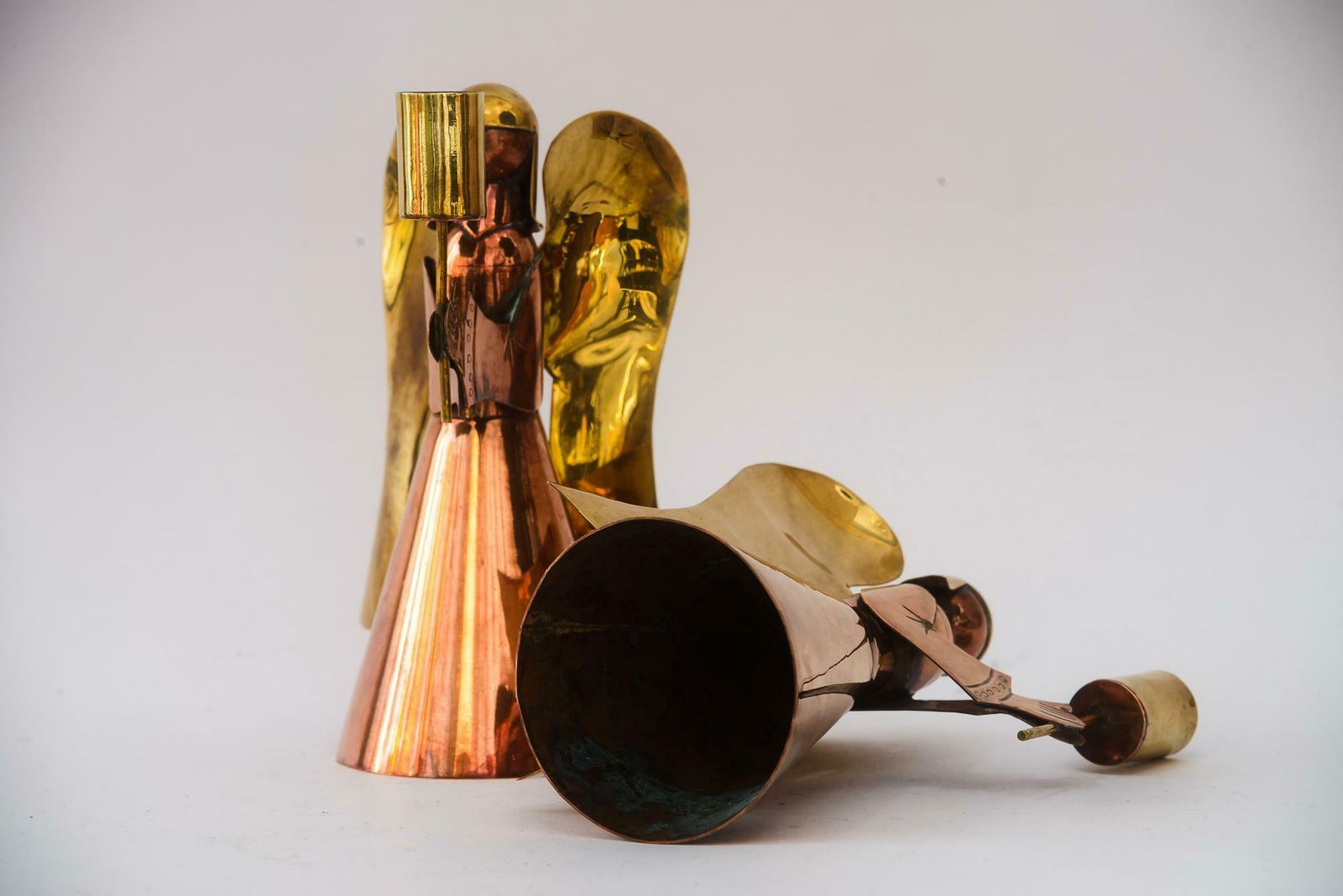 photo furniture 2 Candle Holder In Angel Shape Vienna Around 1950s