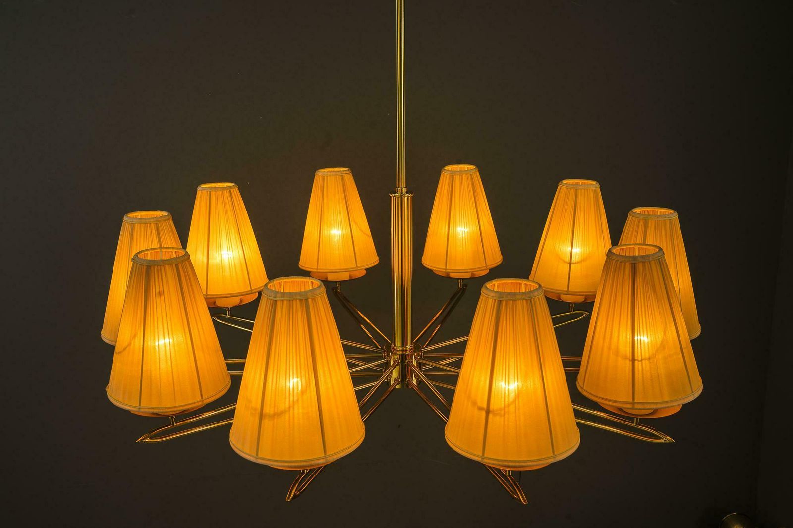 photo furniture Big Rupert Nikoll Chandelier 10 Arms Vienna Around 1960s