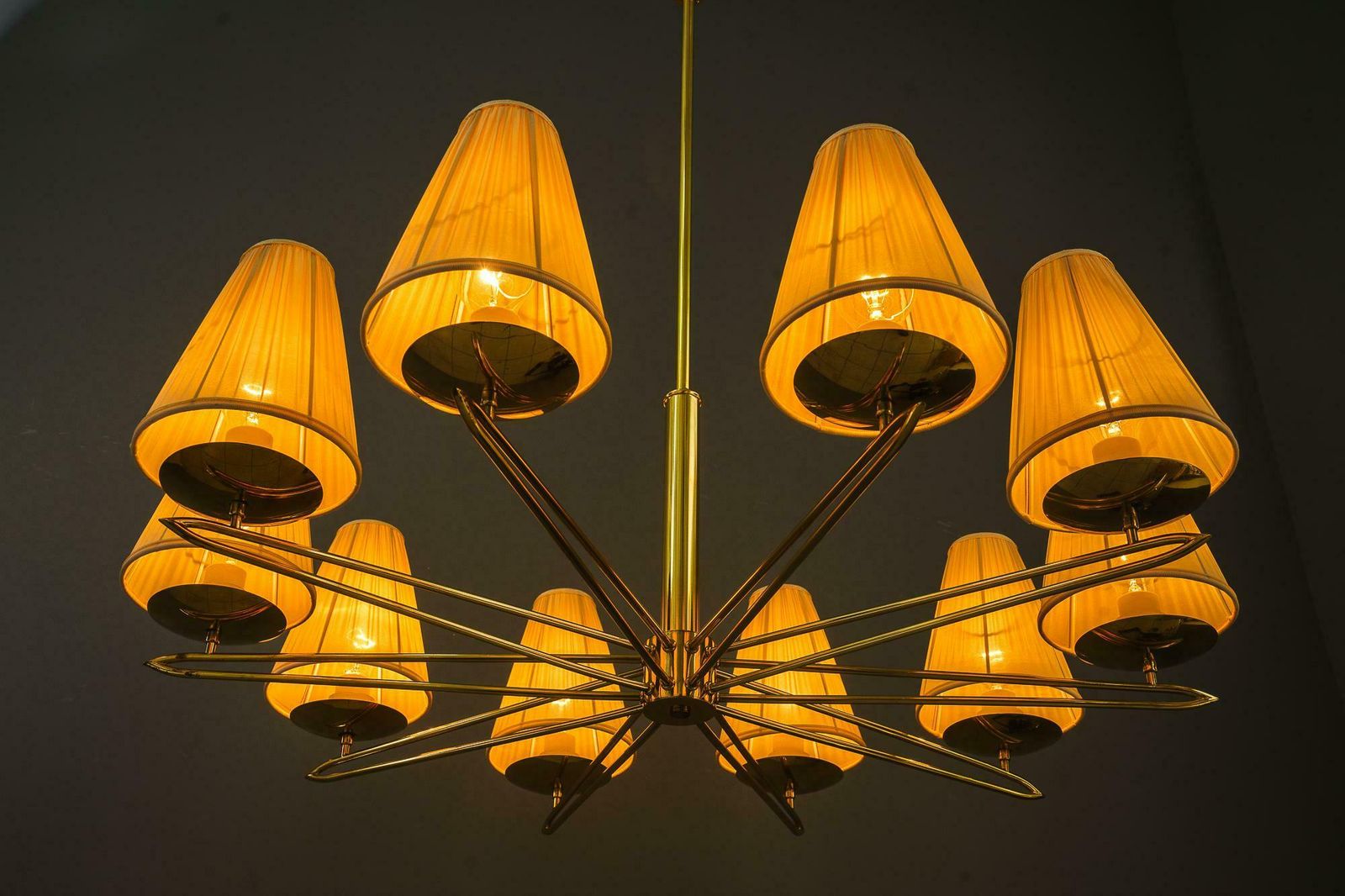 photo buy Big Rupert Nikoll Chandelier 10 Arms Vienna Around 1960s