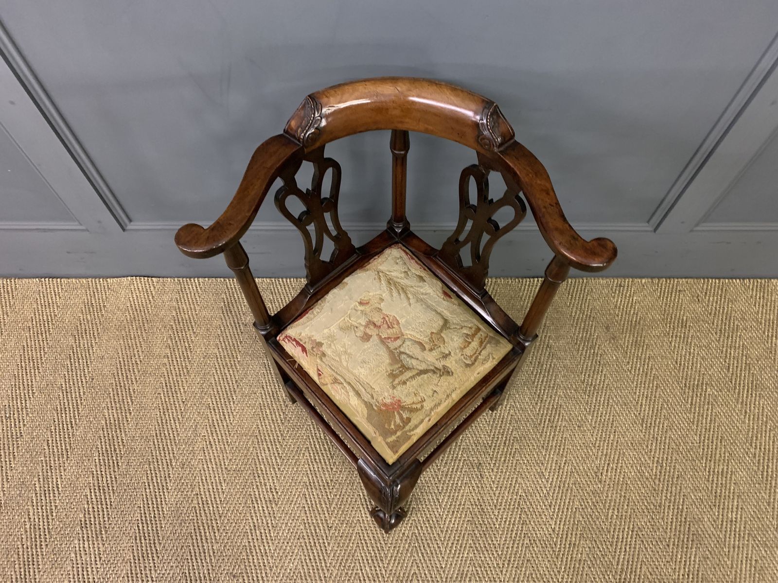 Georgian Walnut Childrens Chair photo Furniture