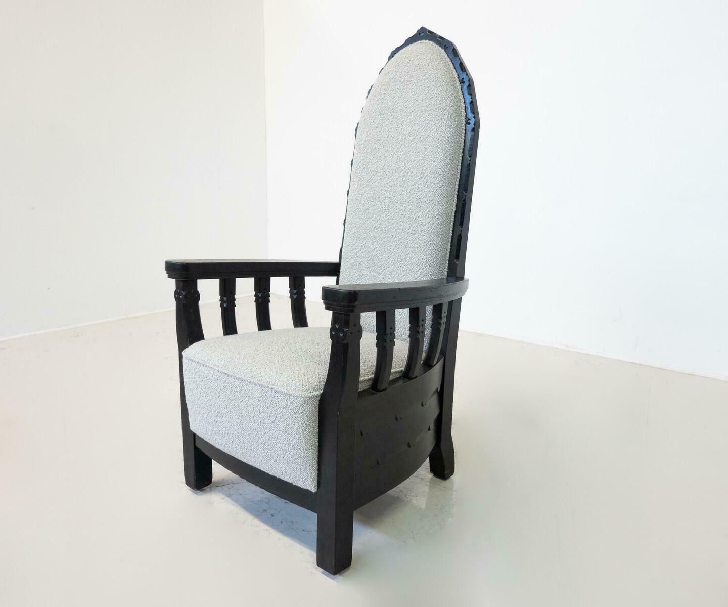 Hungarian Armchair By Toroczkai Wigand, 1920s   New Upholstery photo for sale
