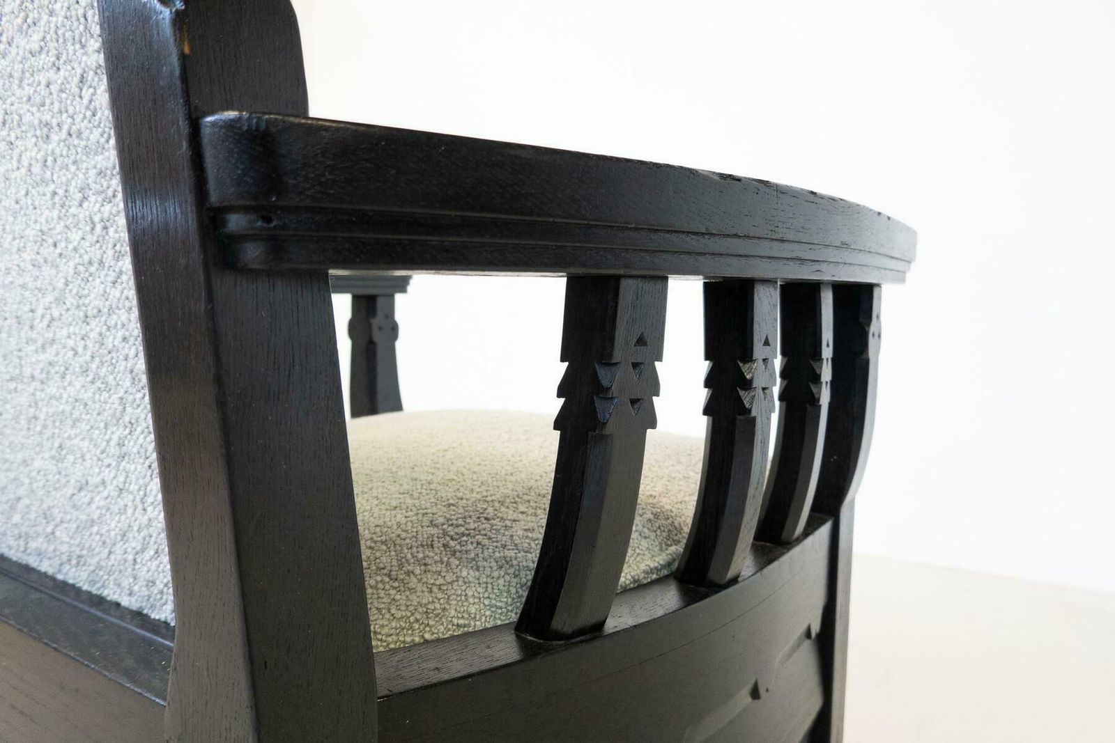photo furniture Hungarian Armchair By Toroczkai Wigand, 1920s   New Upholstery