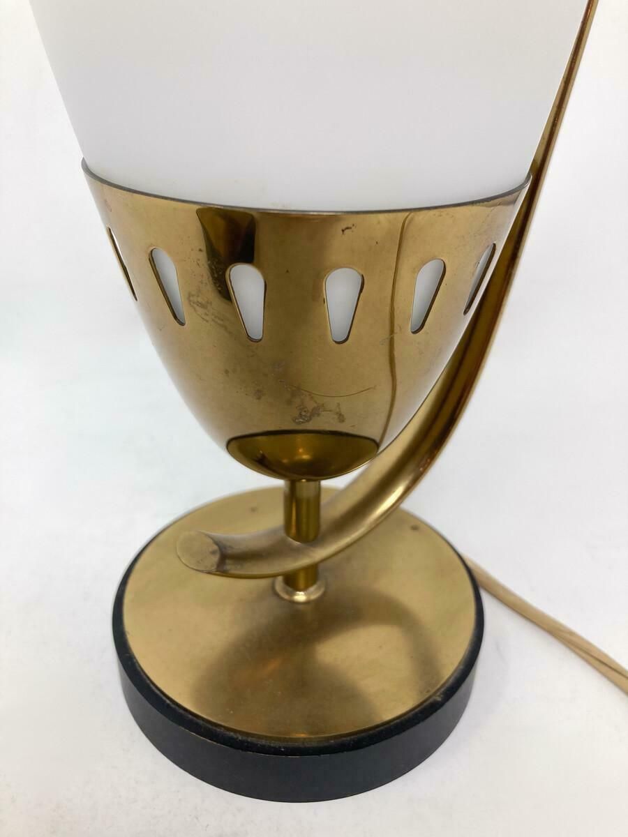 Mid Century Modern Pair Of Table Lamps Model 12915 By Angelo Lelii photo vinterior