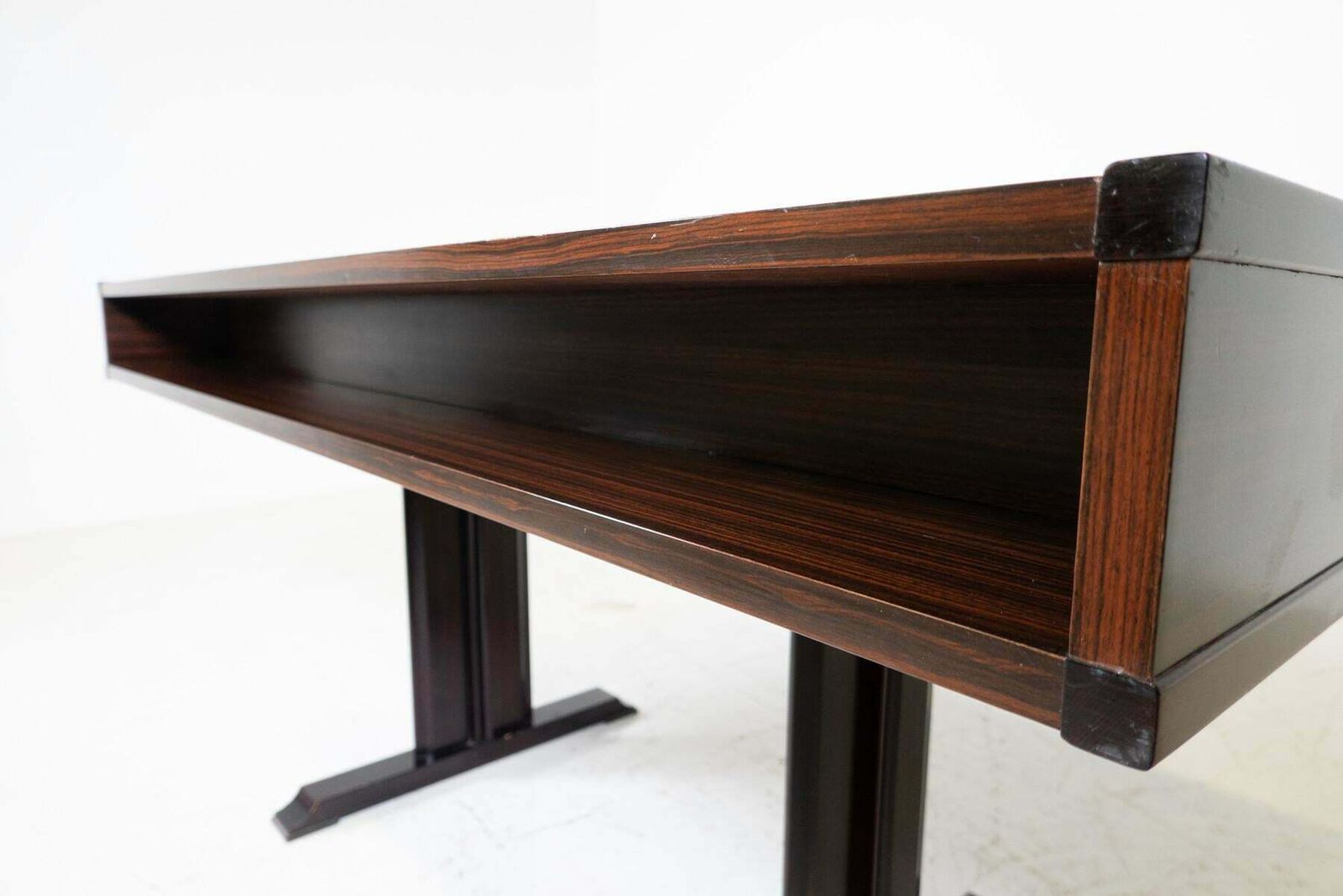 photo furniture Mid Century Modern Wooden Desk With Drawers, Italy, 1960s