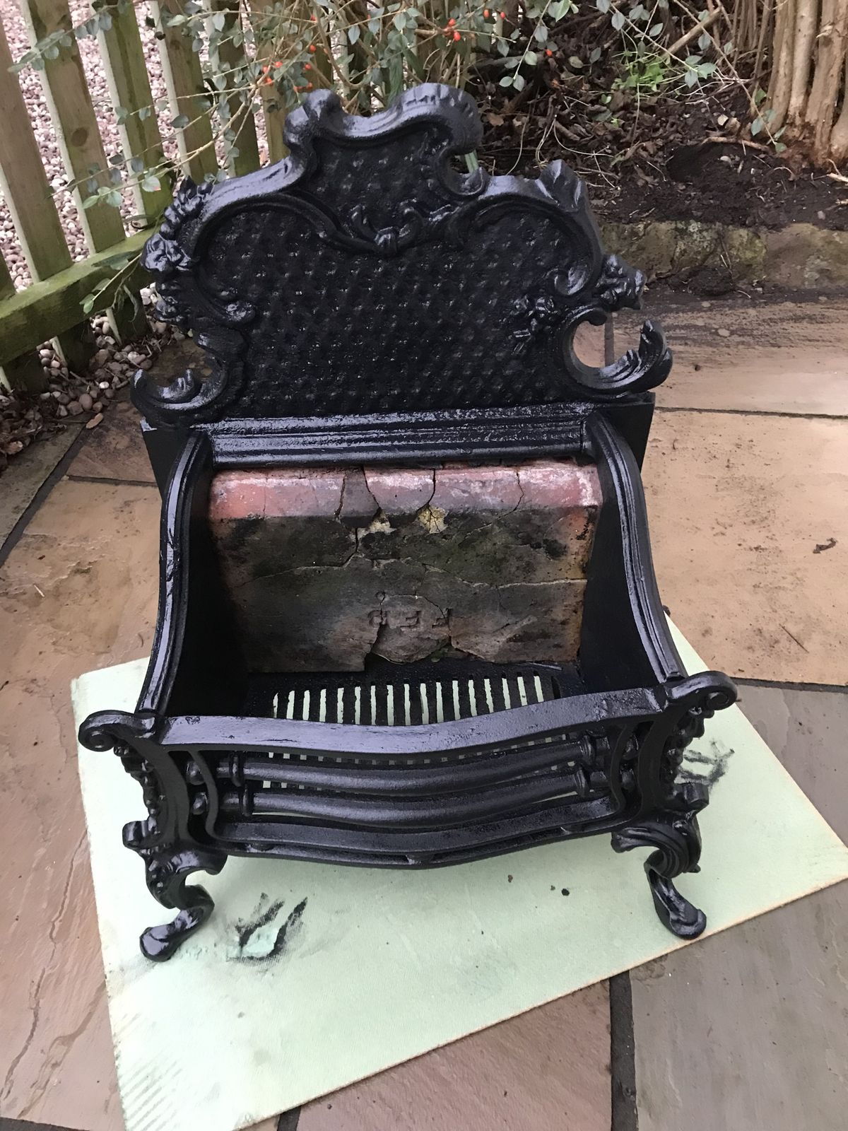 Antique Cast Iron Fire photo for sale