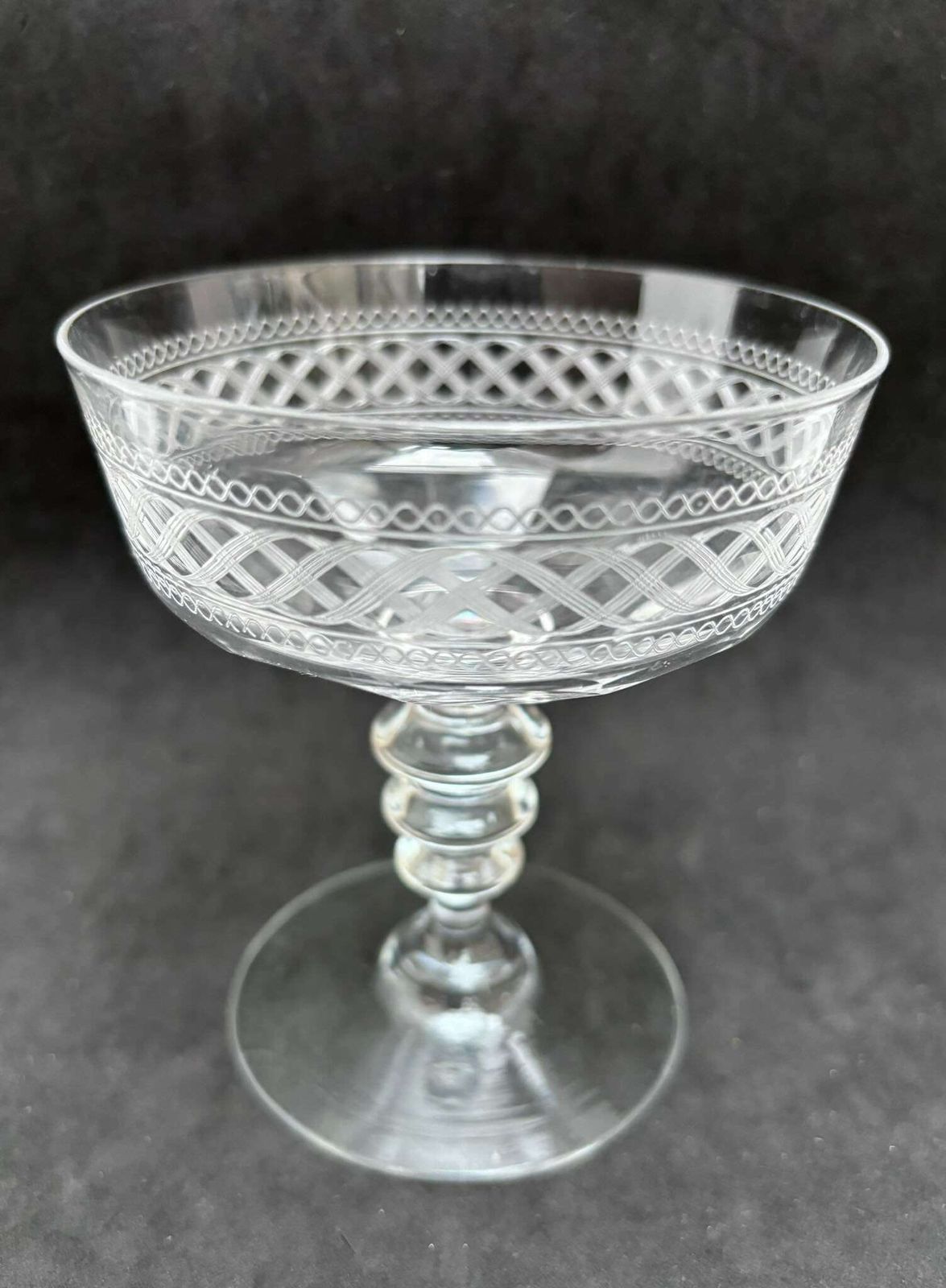 Champagne Coupe – Antiek Kristal Geslepen – 1 Coupe – Ca. Jaren 1860 – Frans – Stengel – Barcart Decoratie – Bruiloft – Cocktailglas – Cadeau – Toast photo buy