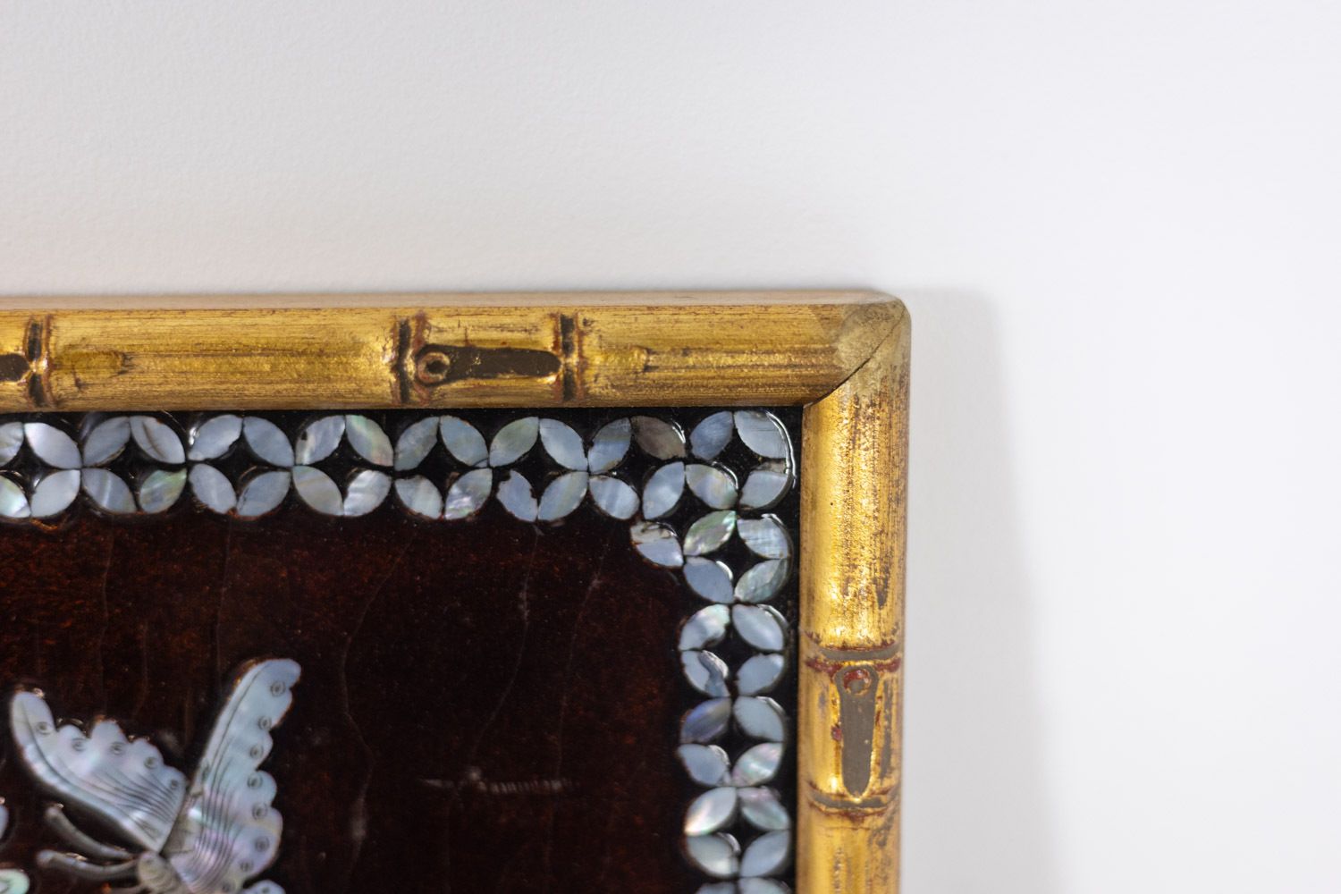 Set Of Four Asian Style Lacquer Panels. 1950s. photo vinterior