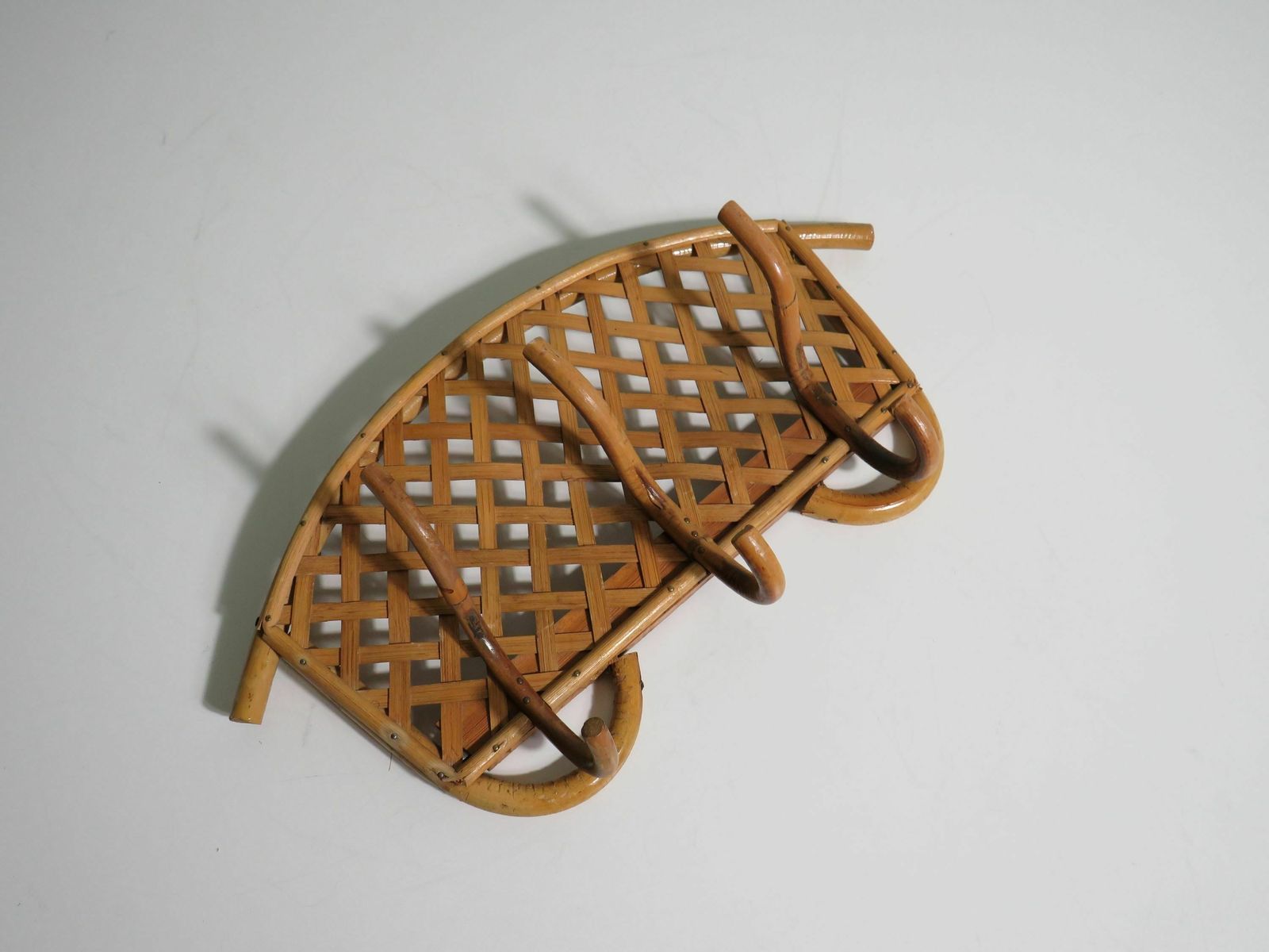 Wall Coat Rack In Bamboo, Mid Century, Italy 1960 1970 photo 250.0
