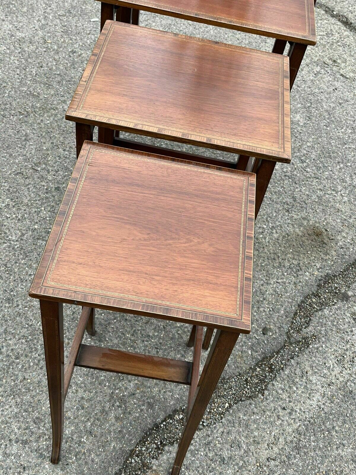 photo furniture Victorian Mahogany Quartetto Nest Of Tables, Perfect Coffee / Lamp Tables
