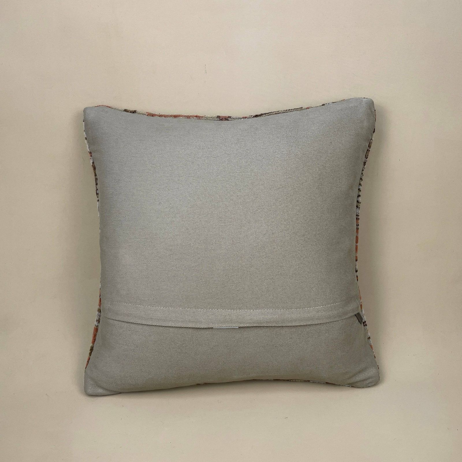Antique Kilim Cushion Turkish Pillow Feather Filled Handwoven Geometric Beige Red photo Textiles