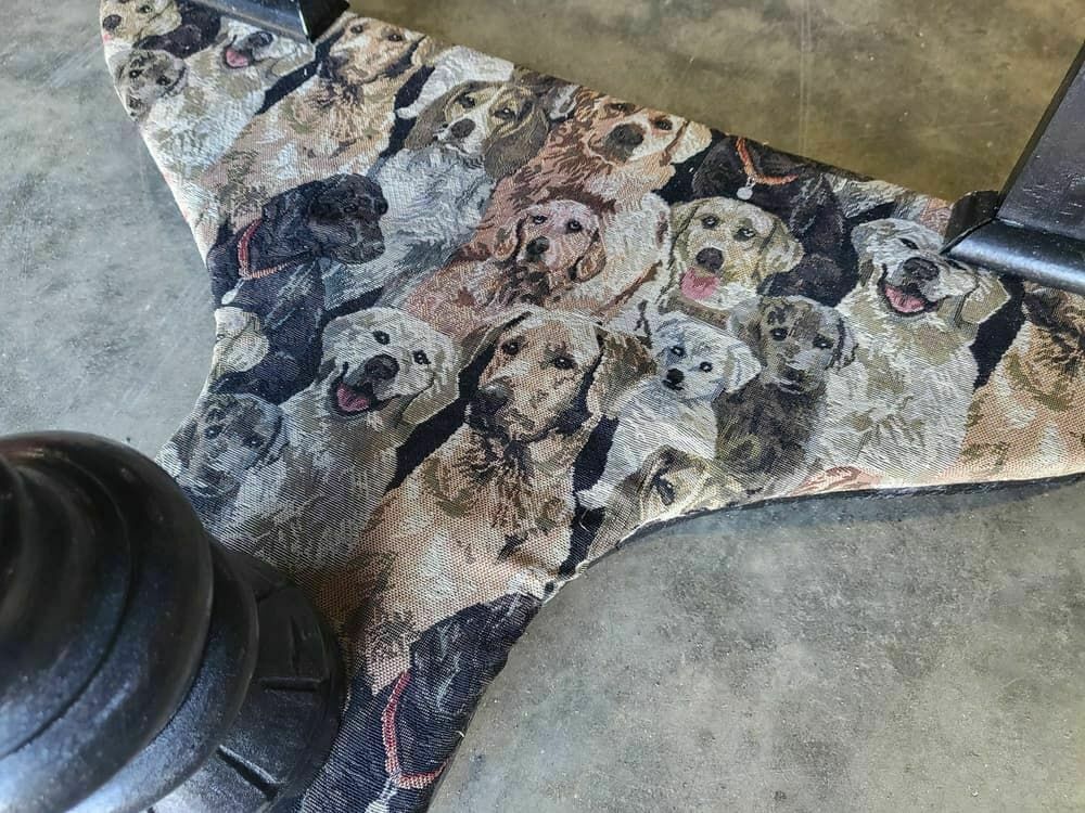 Antique Victorian Demilune Black Marble Wash Stand Side Table Dogs Turned Legs photo Furniture