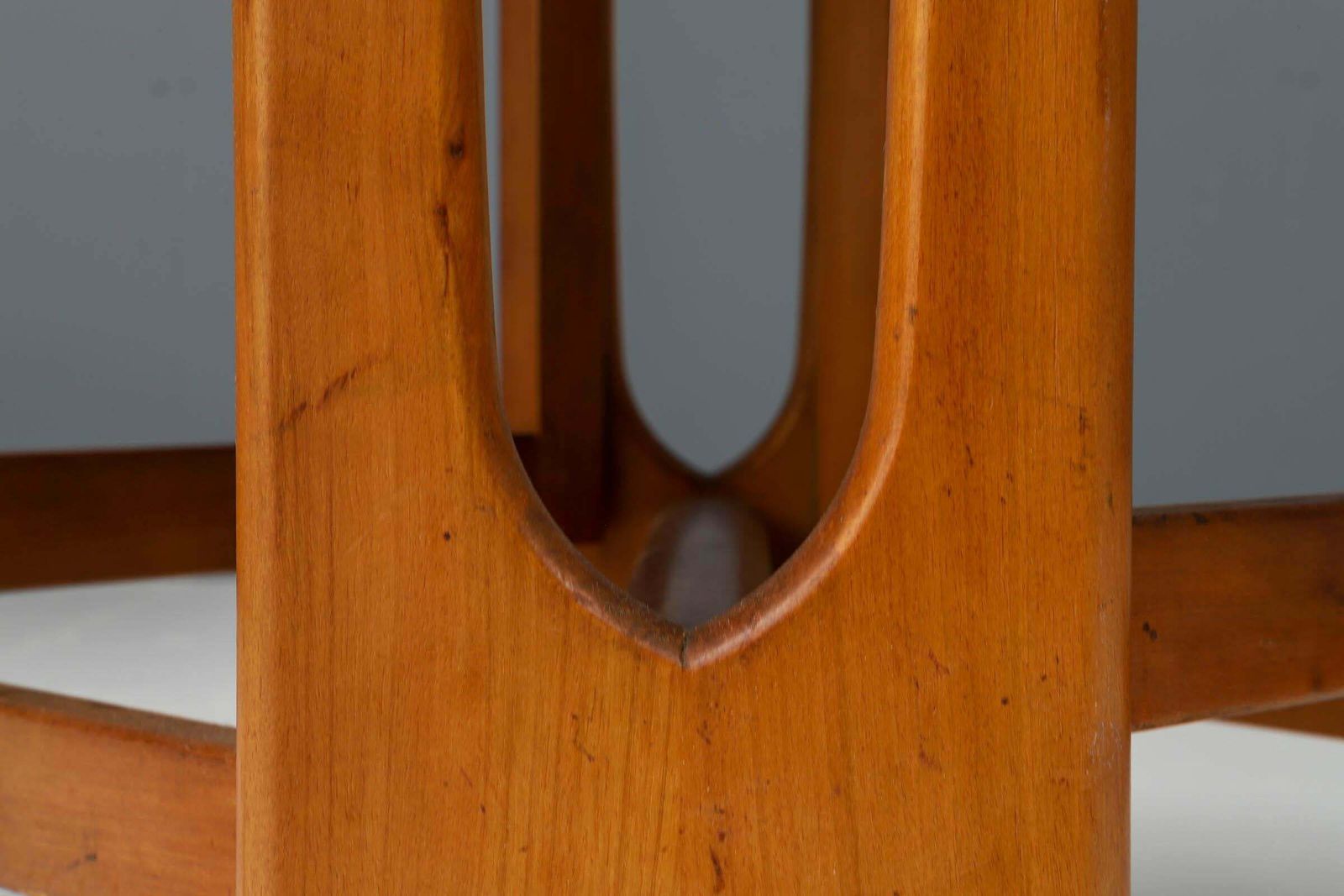 Sculptural Dining Table With Two Drop Leaves In Teak, Denmark, 1960's photo vintage