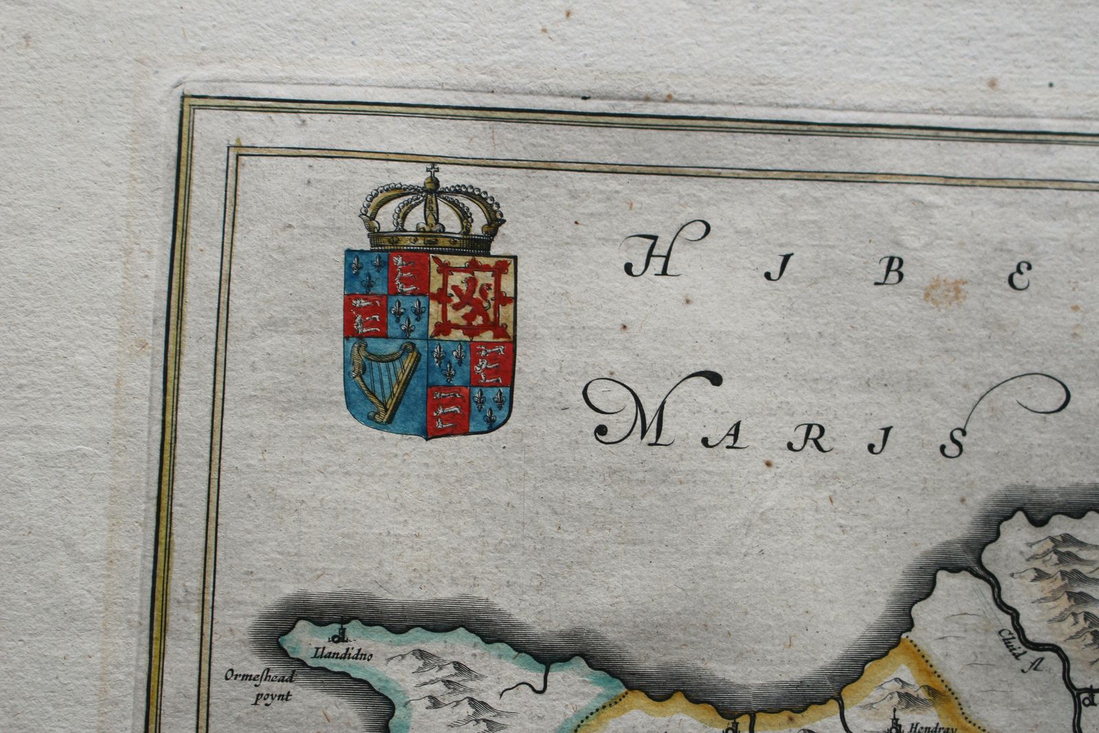Denbigiensis Comitatus Et Comitatus Flintensis   Denbigh Et Flintshire 1646 Map Of The Welsh Counties Of Denbigh & Flintshire By Johannes Blaeu photo Art