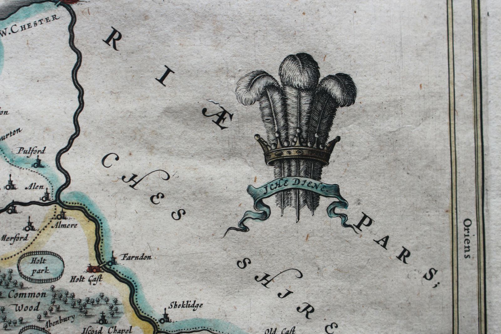 Denbigiensis Comitatus Et Comitatus Flintensis   Denbigh Et Flintshire 1646 Map Of The Welsh Counties Of Denbigh & Flintshire By Johannes Blaeu photo vinterior