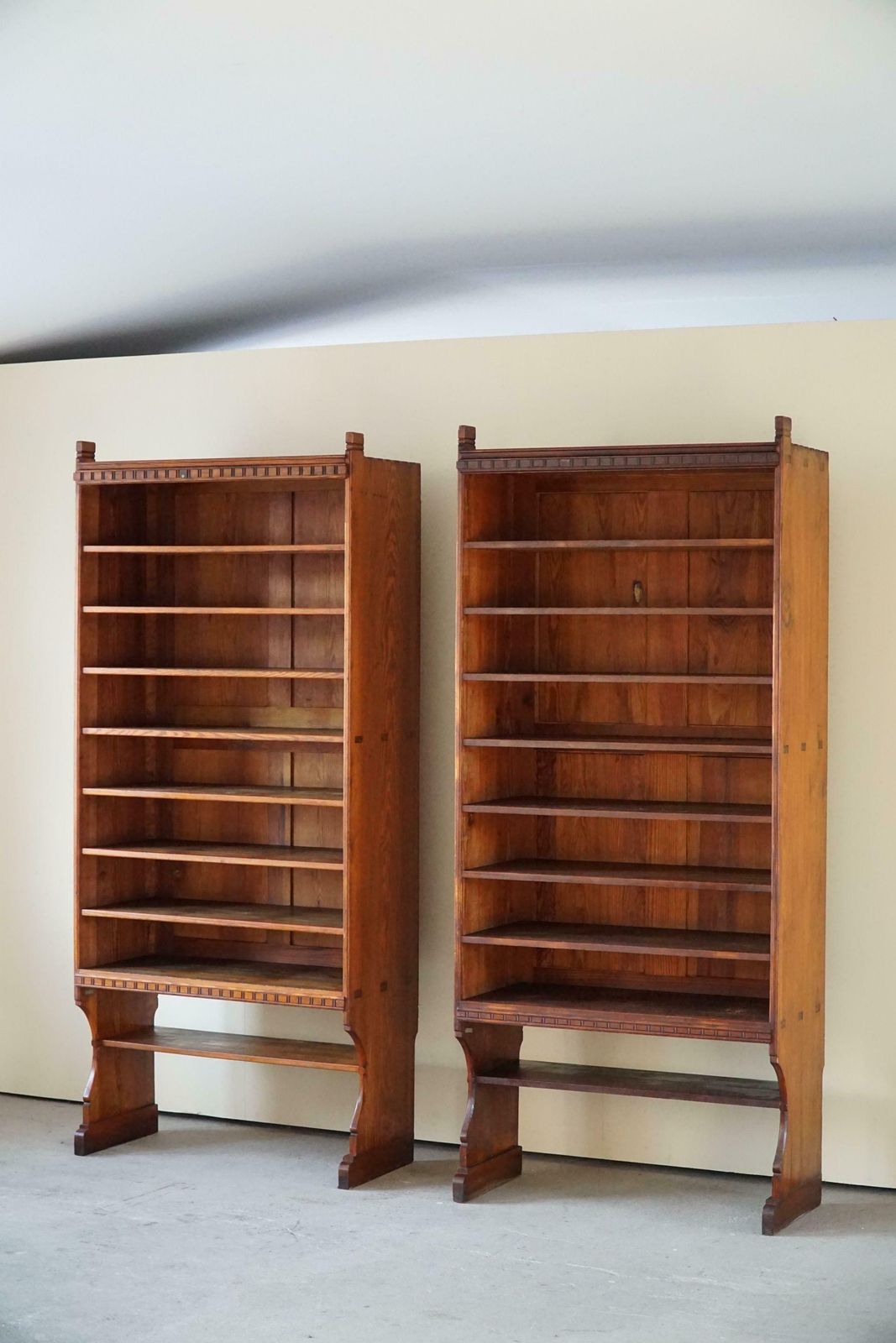 Martin Nyrop Bookcase By Rud. Rasmussen In Oregon Pine, Danish Modern, 1905 photo buy