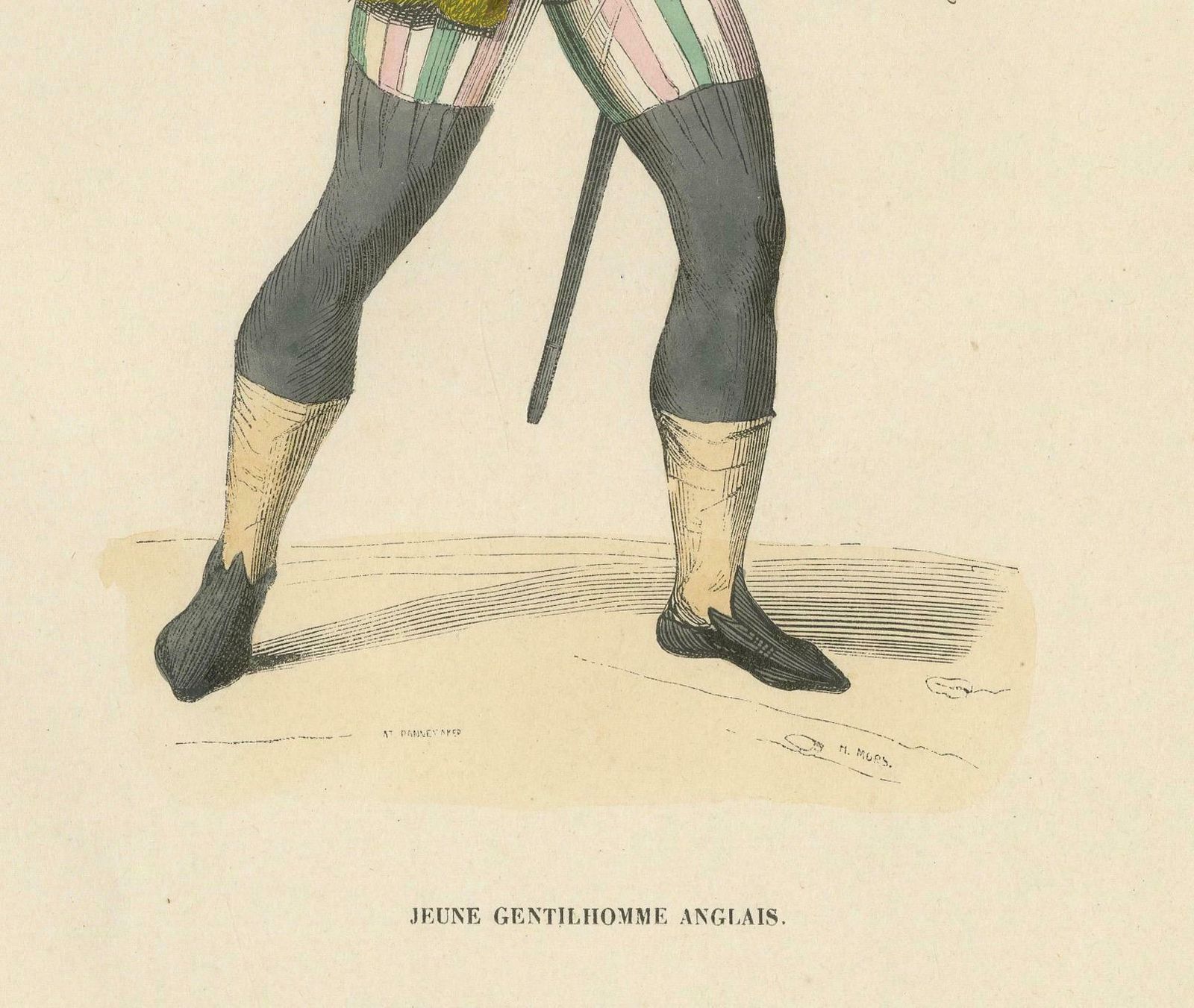 Stylish Swagger: A Young English Gentleman In The Middle Ages, Published In 1847 photo furniture