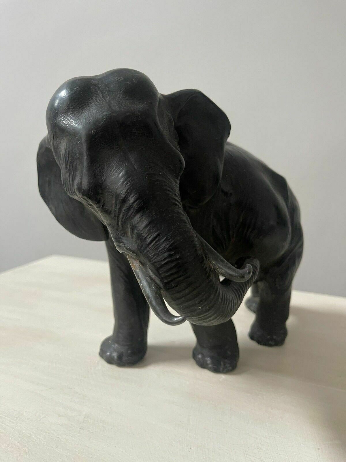 A Japanese Meiji Period (1868 1912) Spelter Model Of An Elephant photo for sale