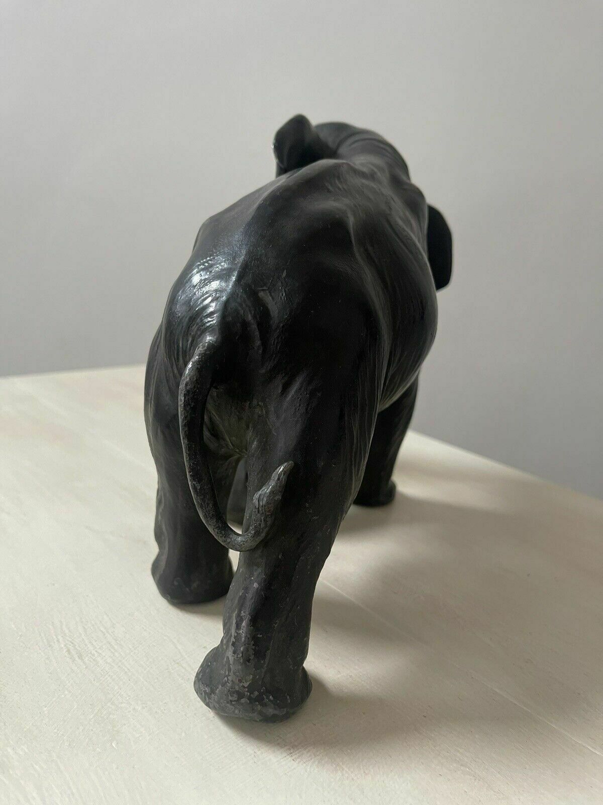 photo for sale A Japanese Meiji Period (1868 1912) Spelter Model Of An Elephant