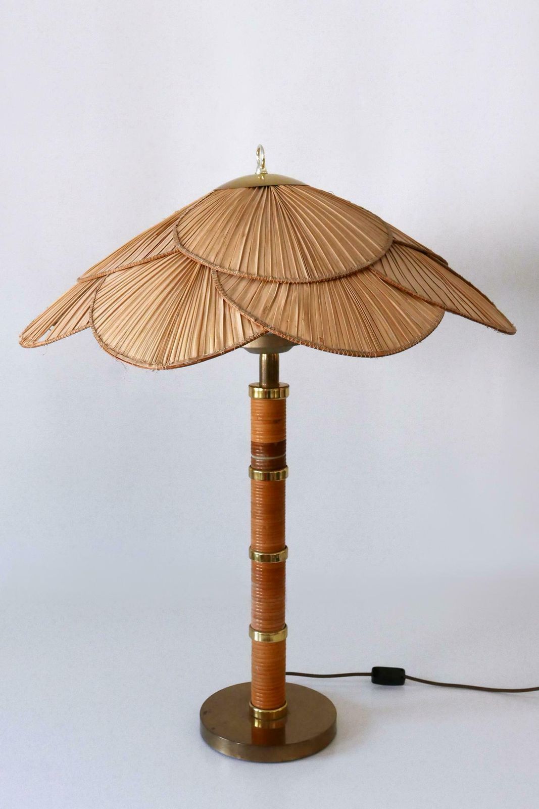 Xl Mid Century Modern Uchiwa Table Lamp Or Floor Light By Miranda Ab Sweden photo for sale