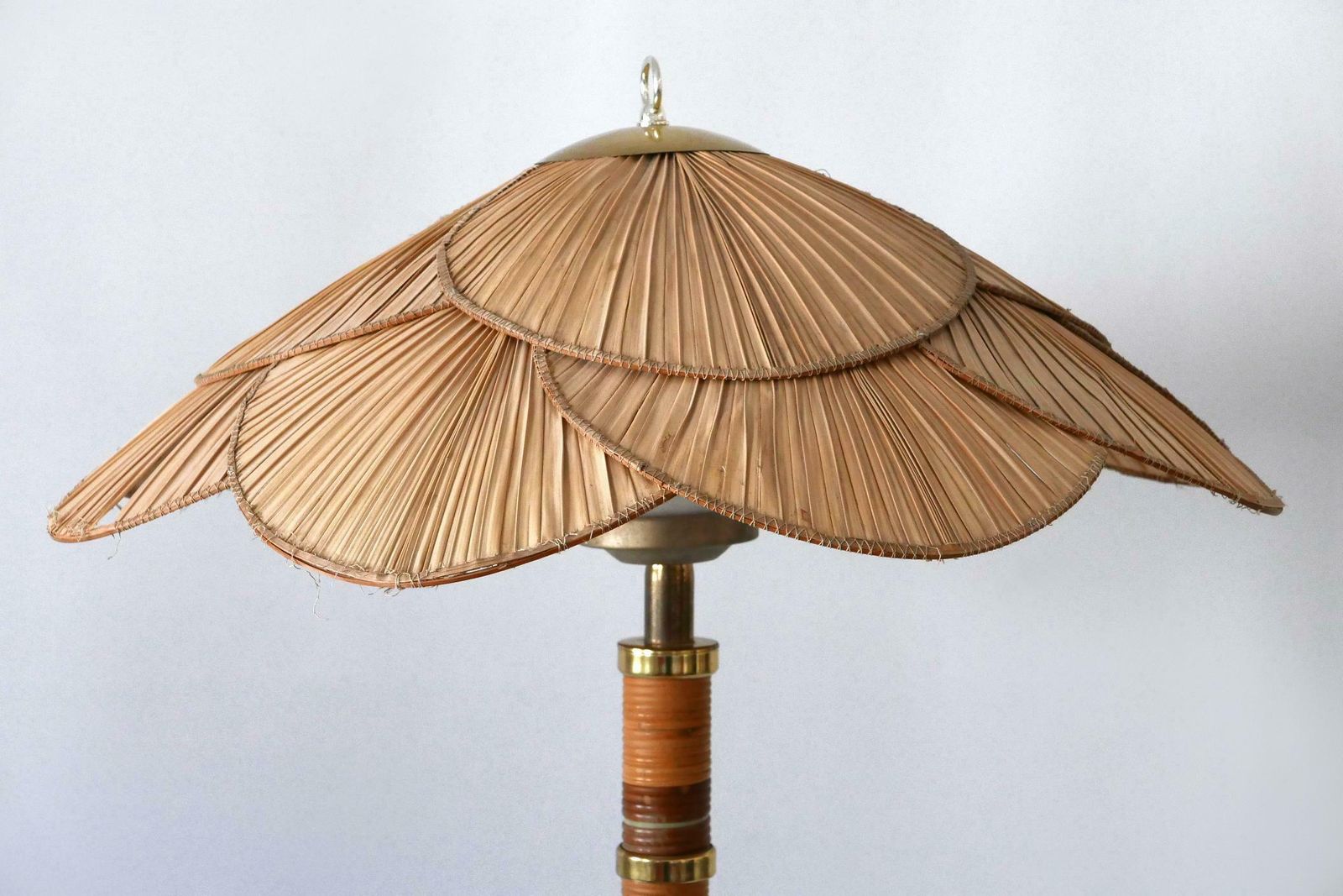 Xl Mid Century Modern Uchiwa Table Lamp Or Floor Light By Miranda Ab Sweden photo vinterior