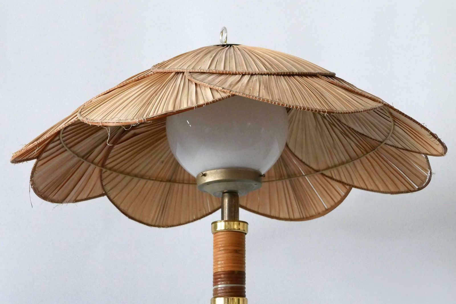Lighting Xl Mid Century Modern Uchiwa Table Lamp Or Floor Light By Miranda Ab Sweden photo