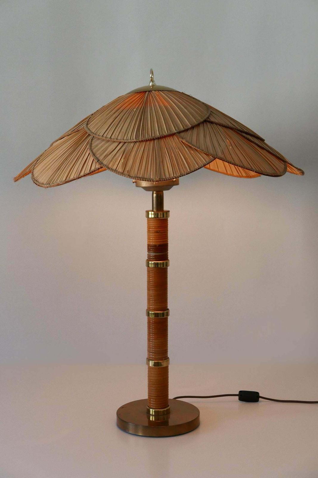 photo vinterior Xl Mid Century Modern Uchiwa Table Lamp Or Floor Light By Miranda Ab Sweden