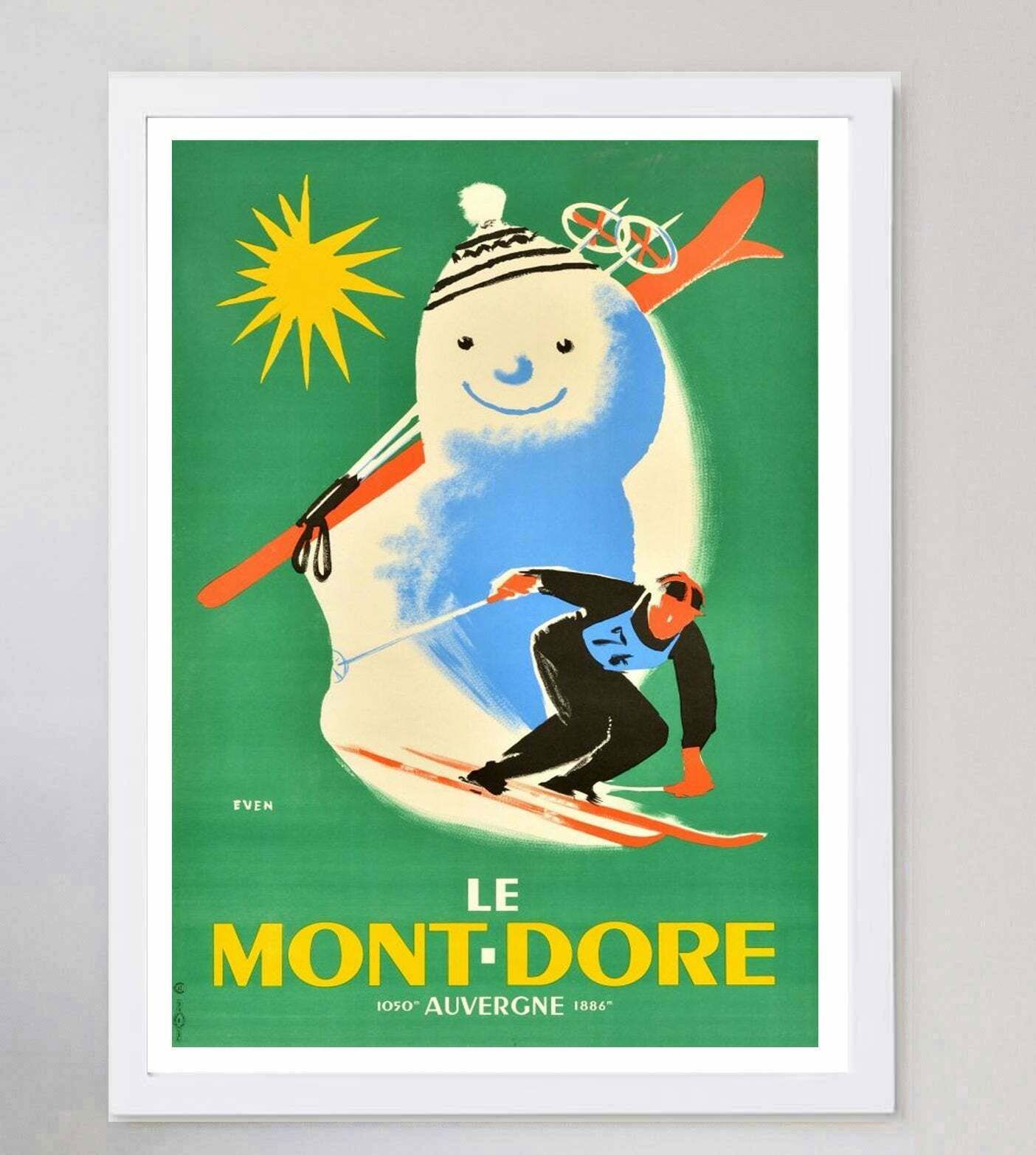 Mont Dore Auvergne Original Vintage Poster photo for sale