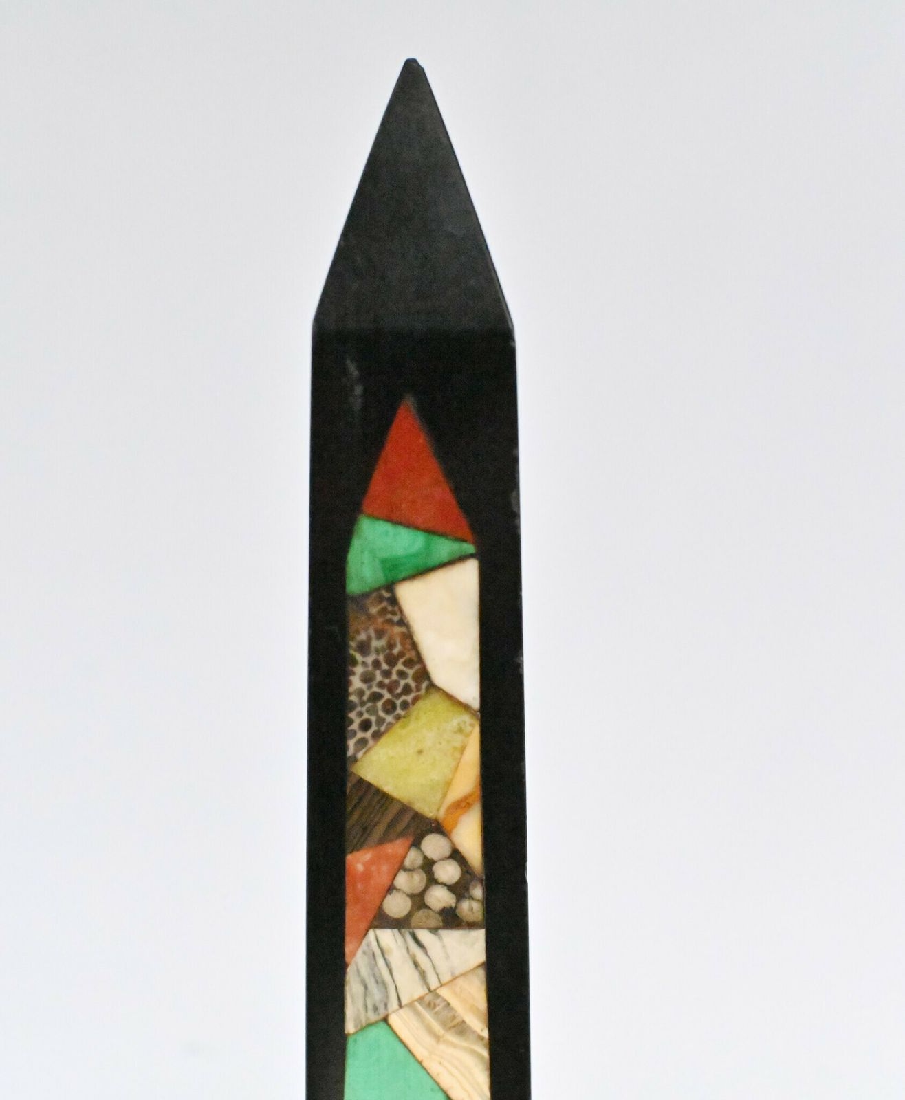 Pair Grand Tour Obelisks Marble Pietra Dura photo furniture