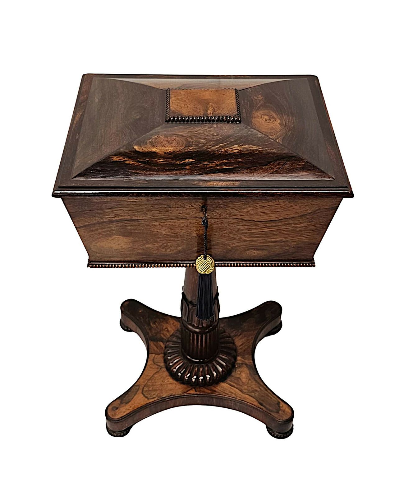 A Very Rare Early 19th Century Regency Teapoy photo Furniture