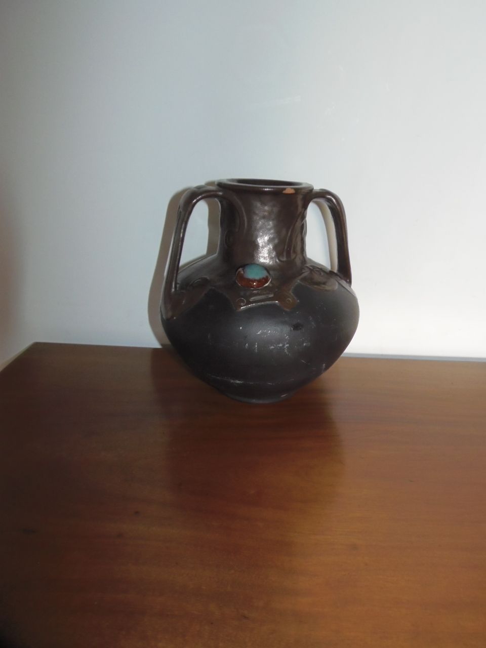 Arts And Crafts Jewelled Vase . photo vintage