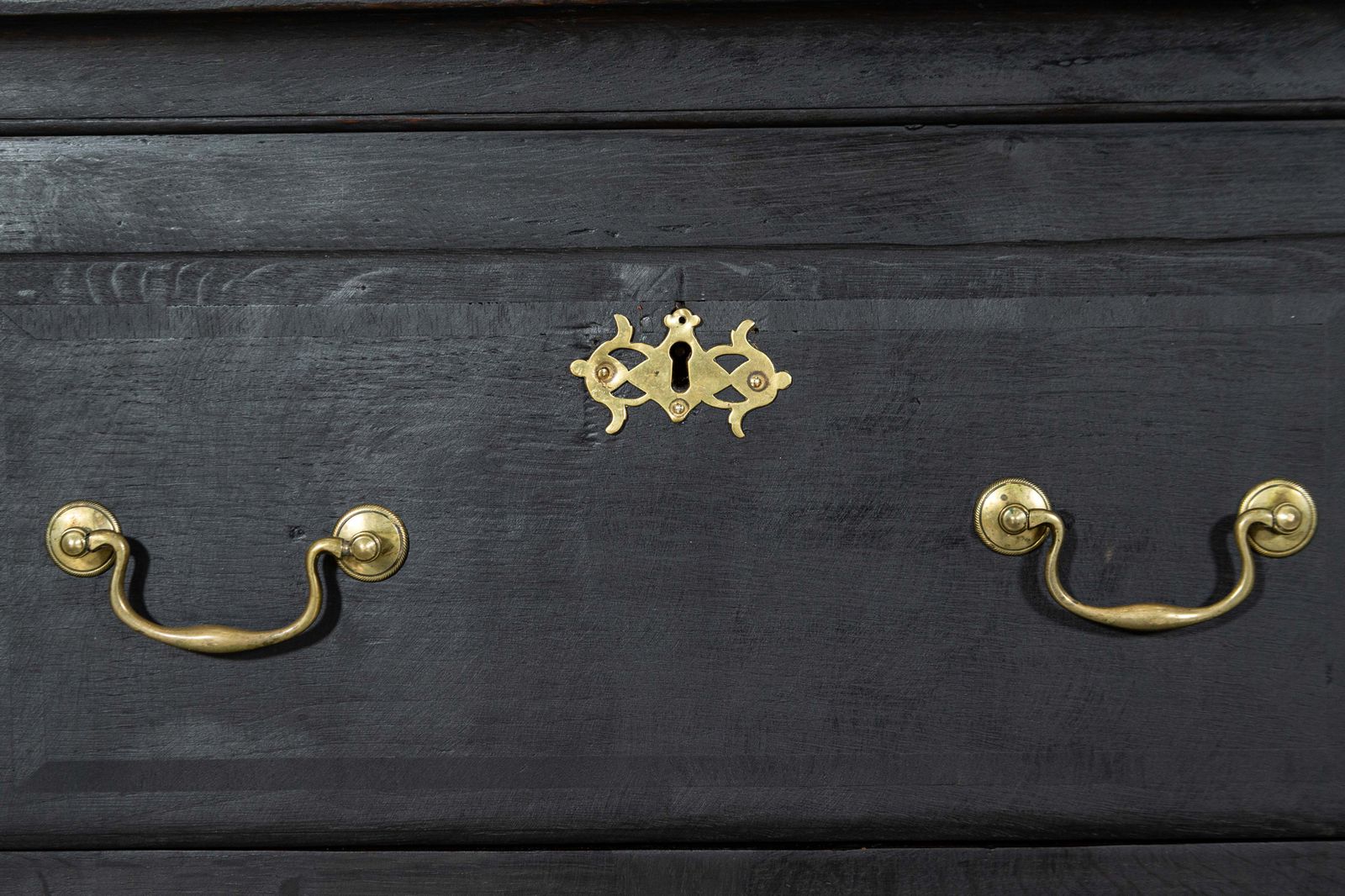 photo for sale Large 19thc Grain Ebonised English Oak Dresser Base