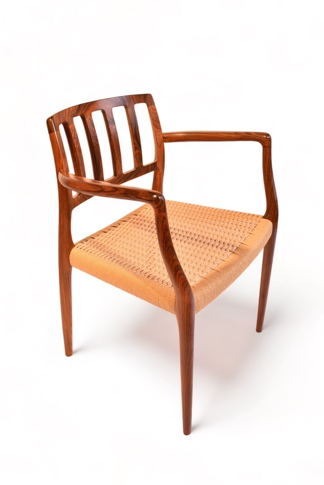 Niels Otto Moller Model 66 Rosewood And Danish Cord Armchair, Denmark, 1974 photo vintage