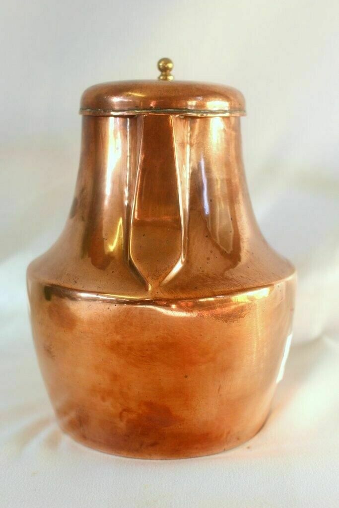 Large French Vintage Hammered Kettle Pot Flower Pot Of Paris Number 10 Stamped photo Home Decor