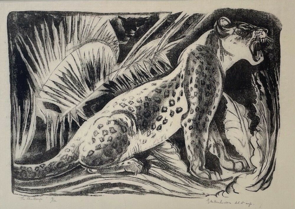 Art Deco Lithograph By Elsie Henderson photo 550.0