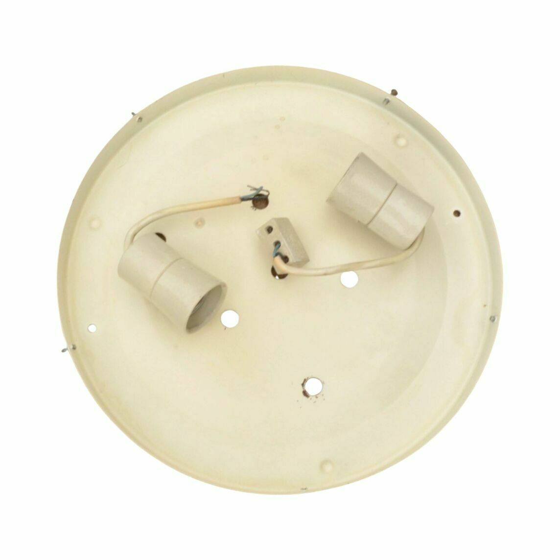 128.0 Great White, Glass Ceiling Lamp, Penko Pieńsk, Poland In The 1970s. photo