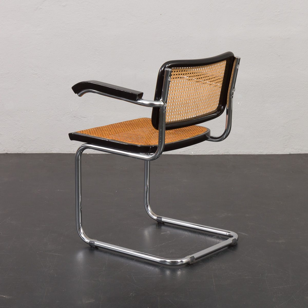 Marcel Breuer Italian Cesca Chair With Armrests By Knoll, 1960 70s photo 1071.0