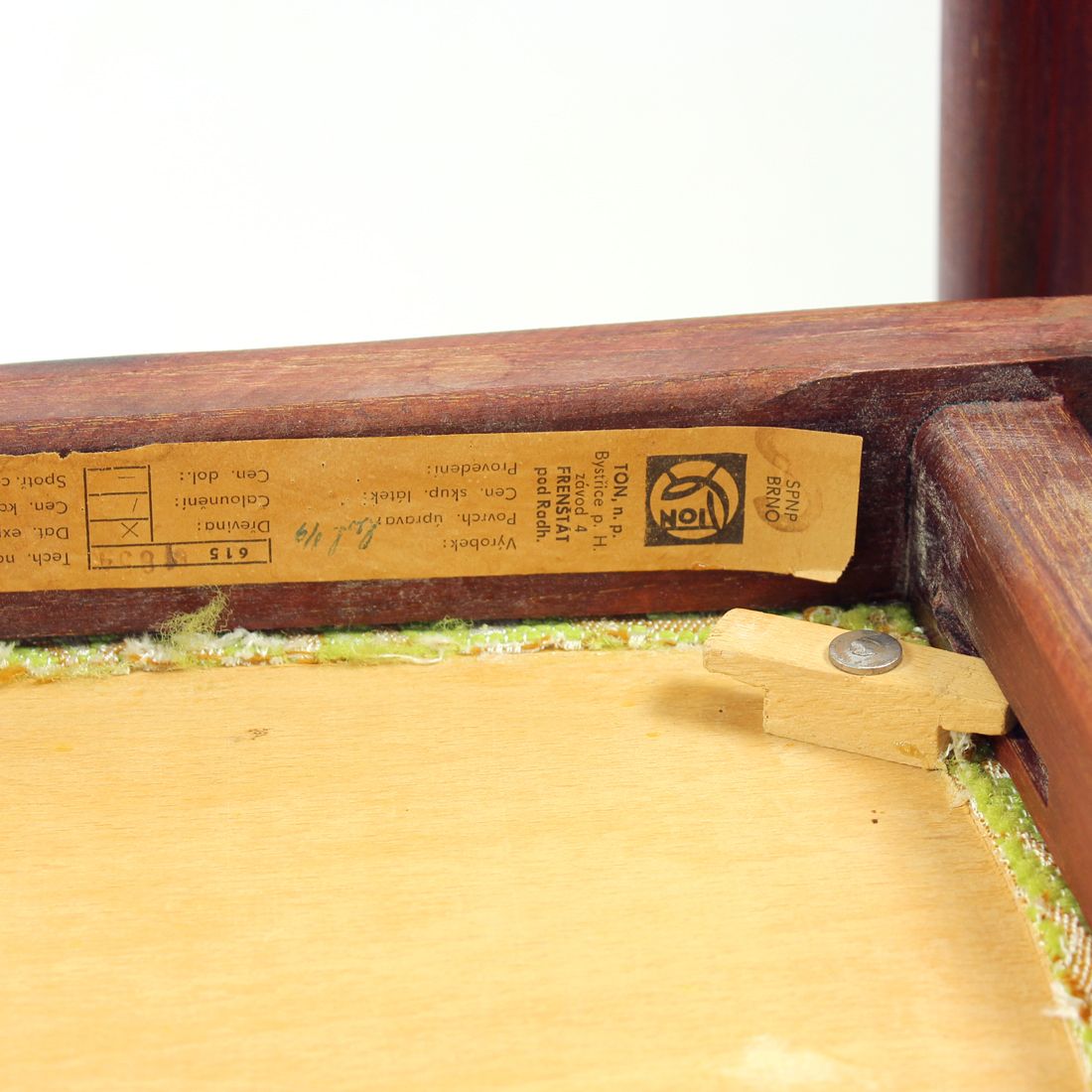 Set Of 4 Dining Chairs In Oak By Ton, Czechoslovakia 1960s photo vintage