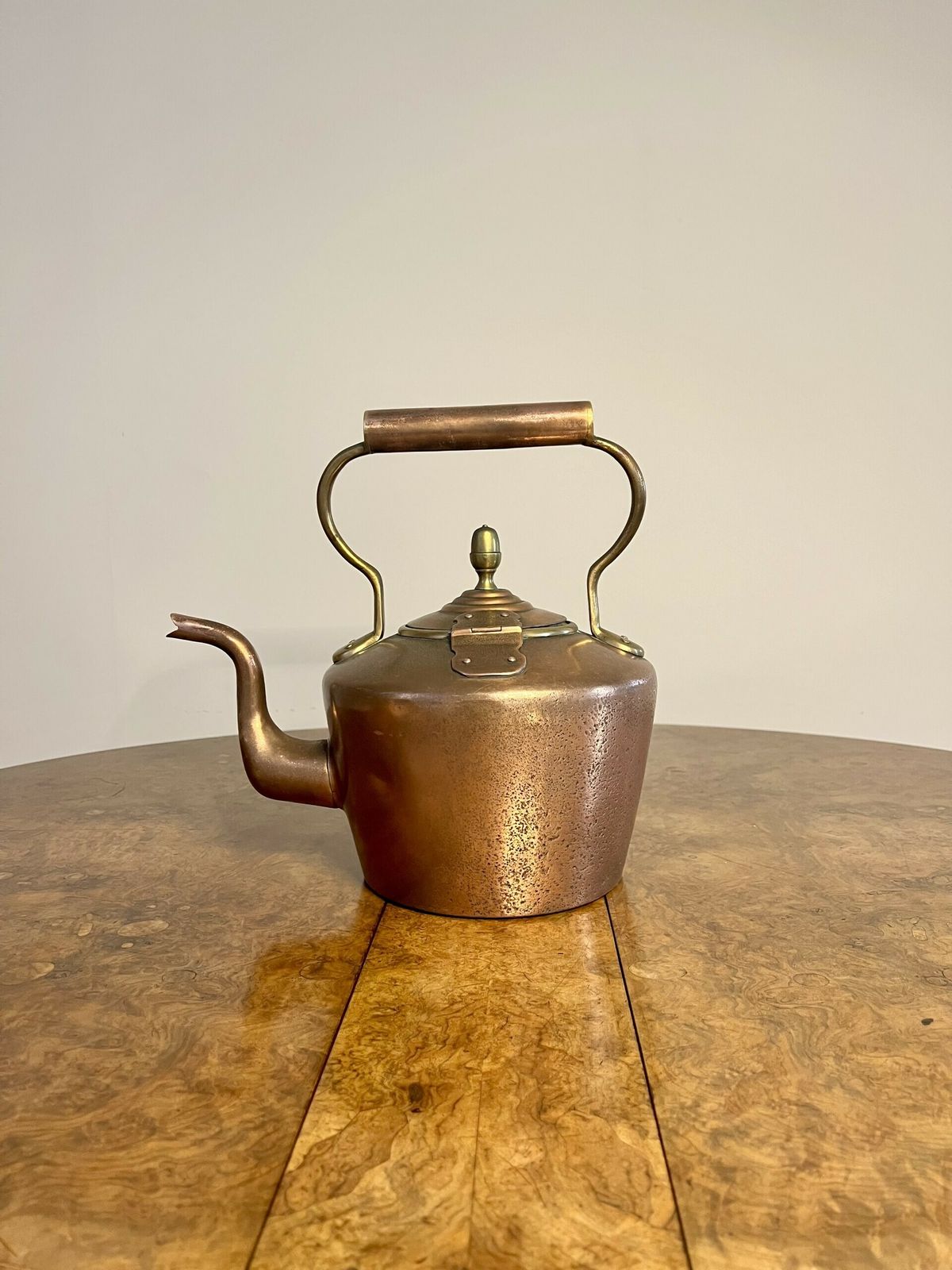 Lovely Antique George III Copper Kettle photo Home Decor